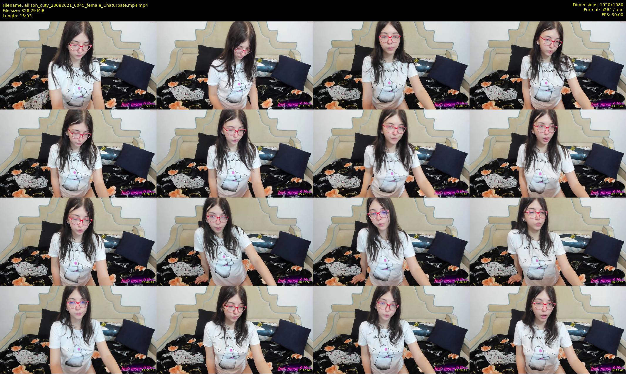 allison_cuty — 16 minute Chaturbate female cam show recording, 1080p, Aug 23, 2021