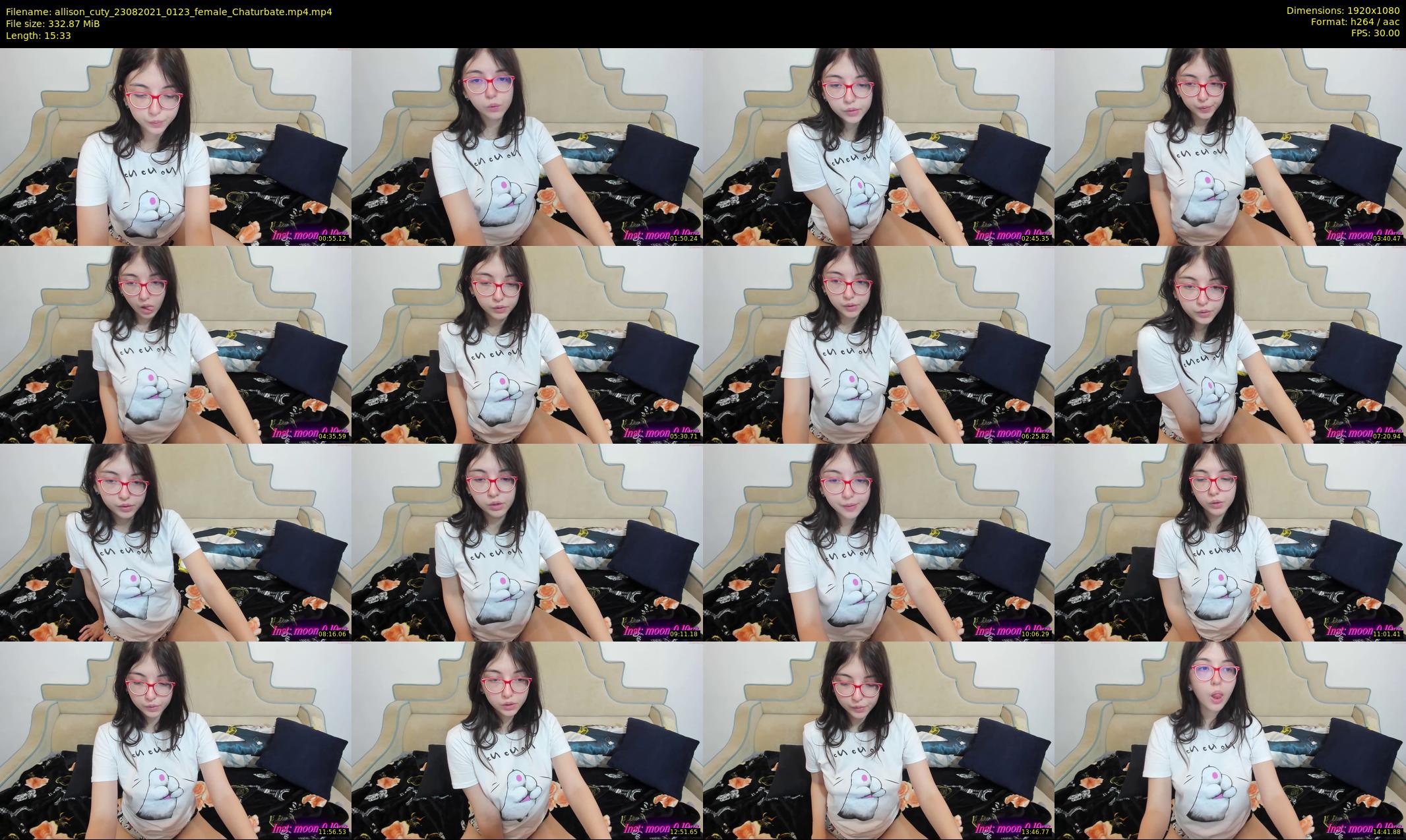 allison_cuty — 16 minute Chaturbate female cam show recording, 1080p, Aug 23, 2021