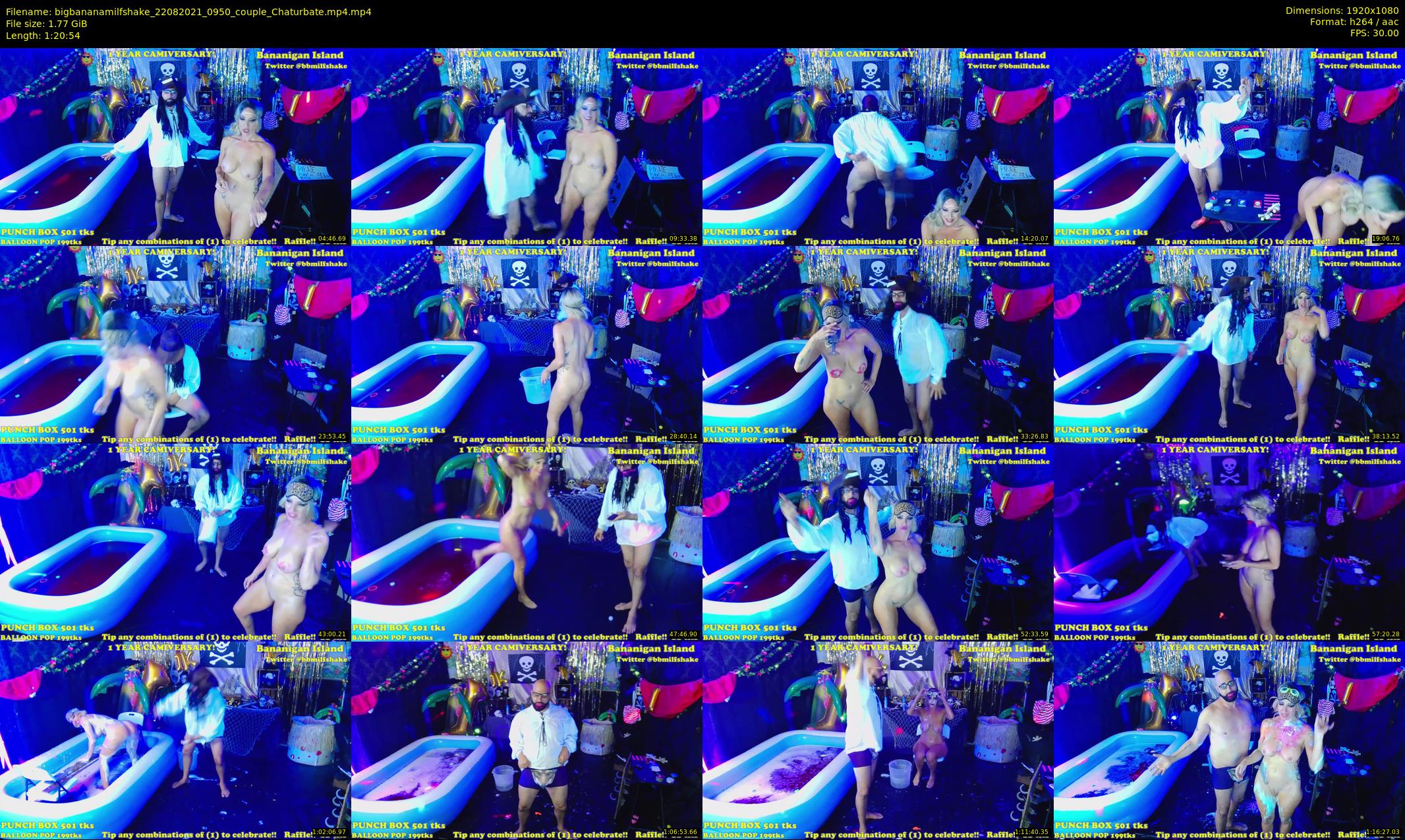 bigbananamilfshake — 81 minute Chaturbate couple cam show recording, 1080p, Aug 22, 2021