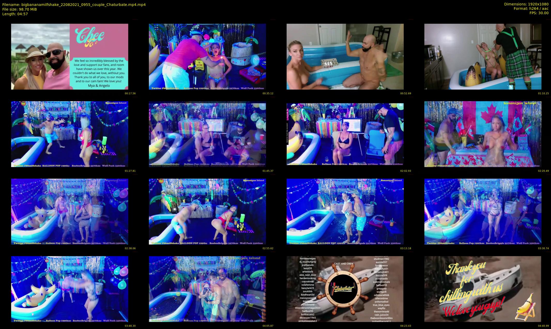 bigbananamilfshake — 5 minute Chaturbate couple cam show recording, 1080p, Aug 22, 2021