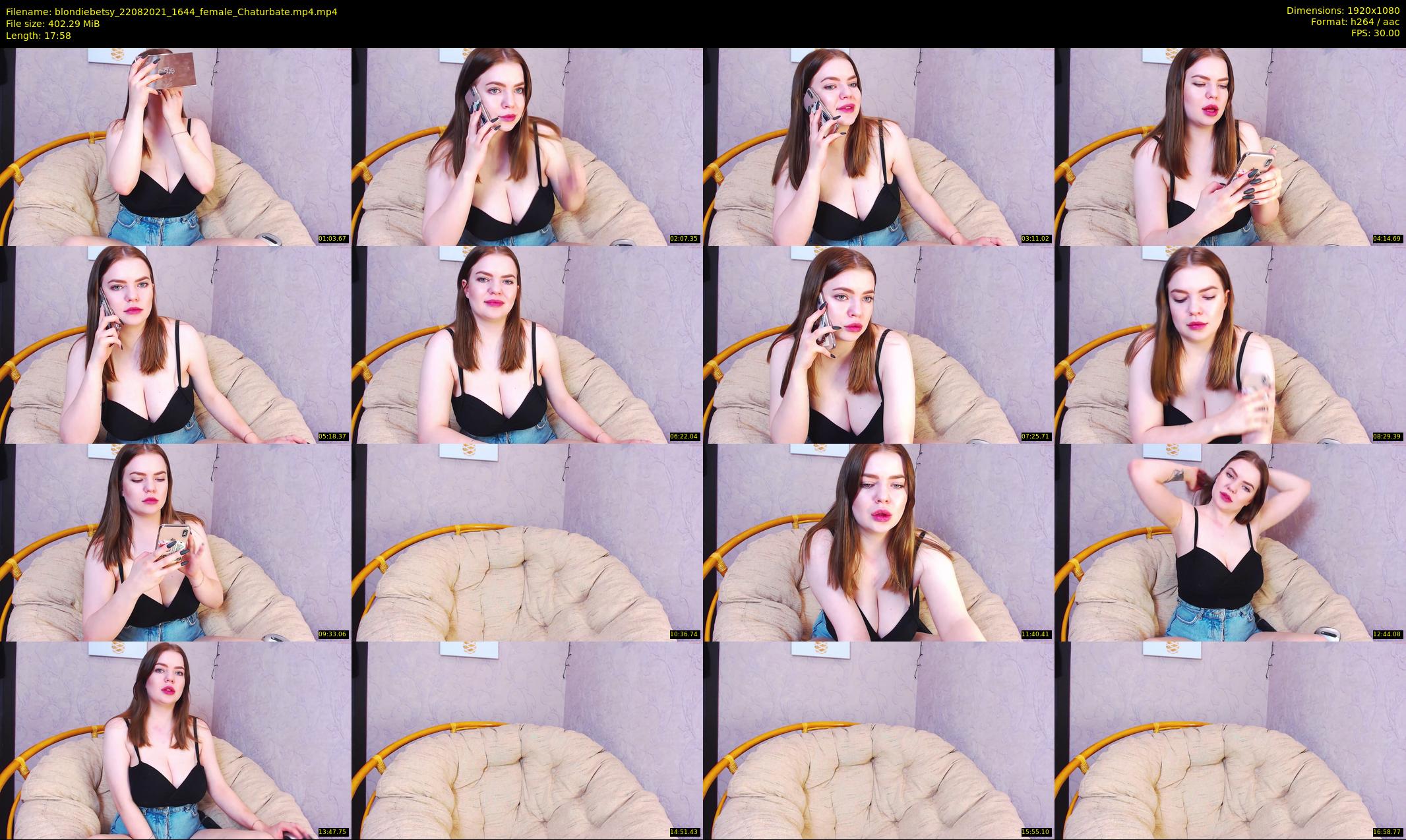 blondiebetsy — 18 minute Chaturbate female cam show recording, 1080p, Aug 22, 2021