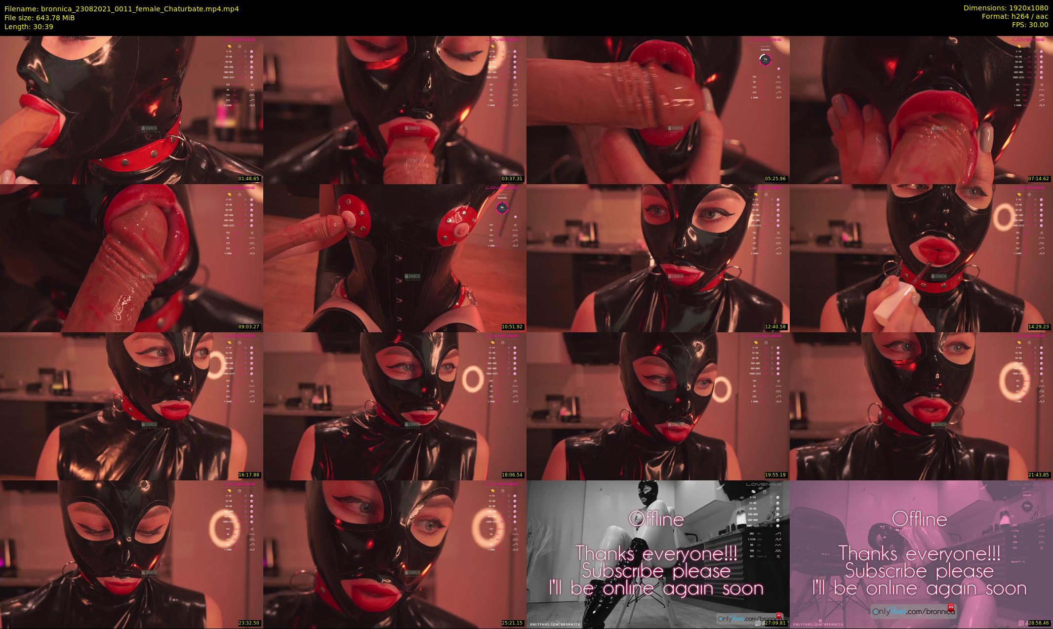 bronnica — 31 minute Chaturbate female cam show recording, 1080p, Aug 23, 2021