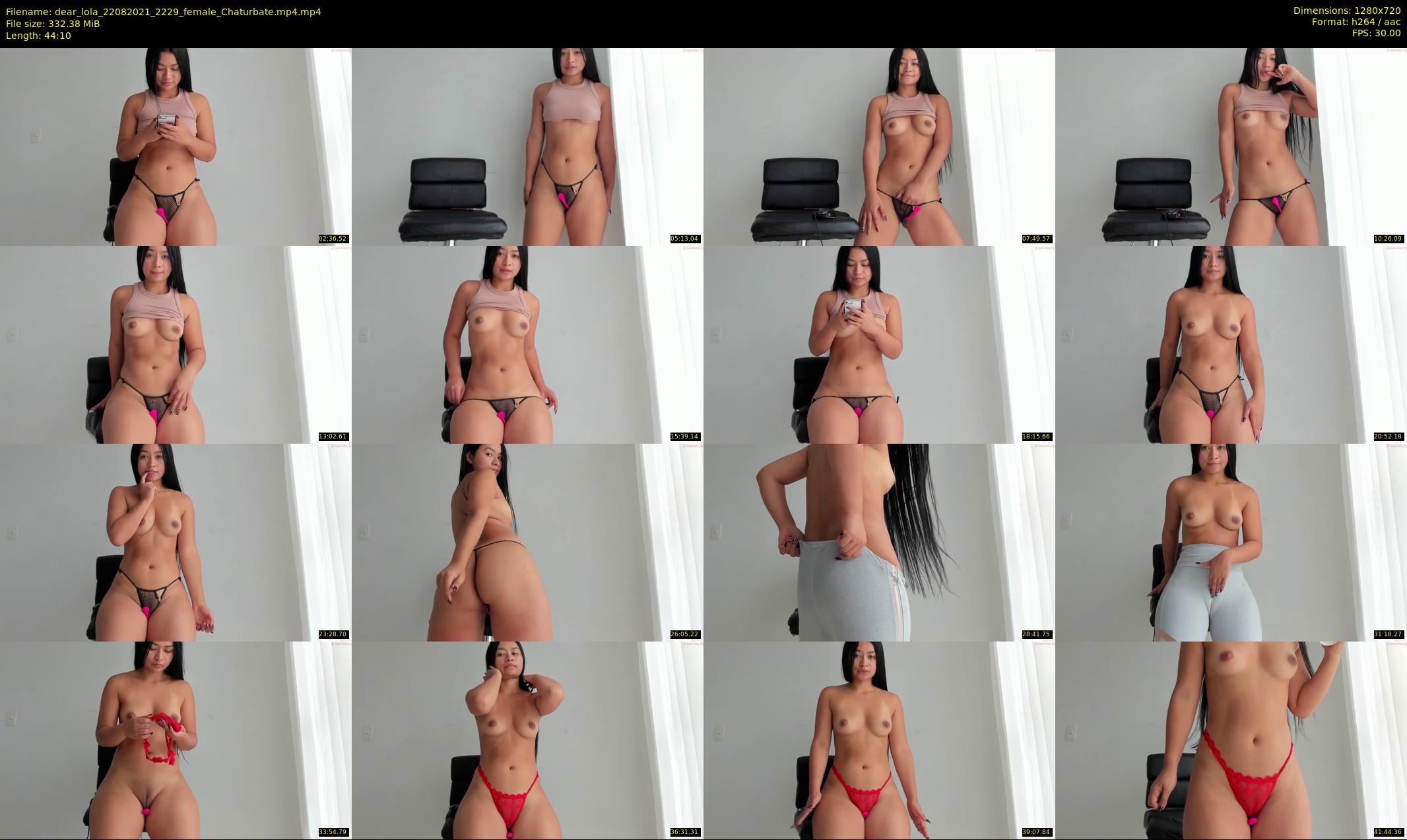 dear_lola — 45 minute Chaturbate female cam show recording, 720p, Aug 22, 2021