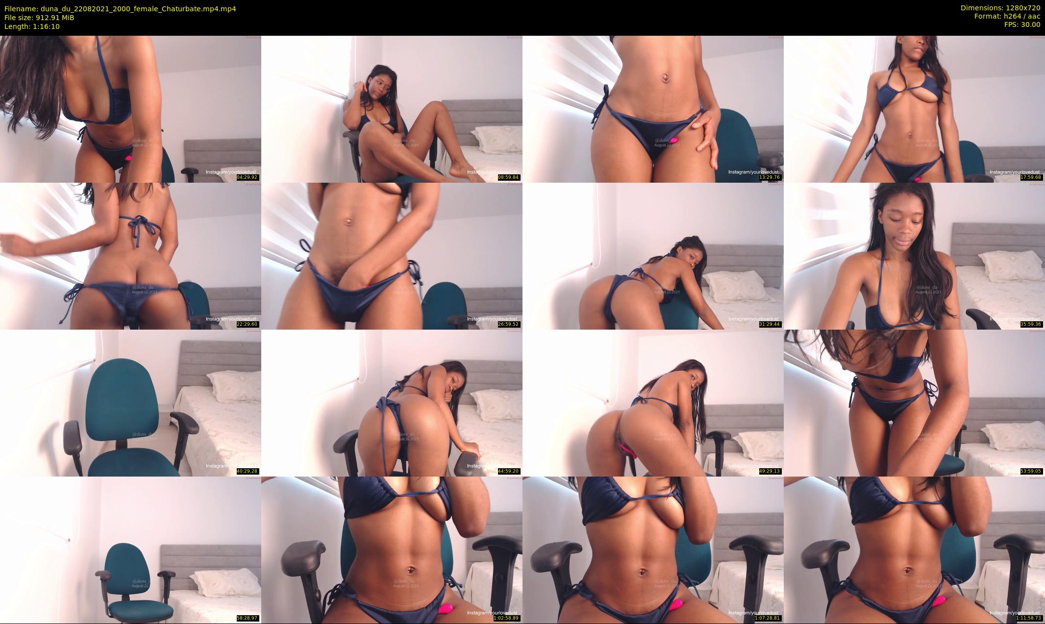 duna_du — 77 minute Chaturbate female cam show recording, 720p, Aug 22, 2021