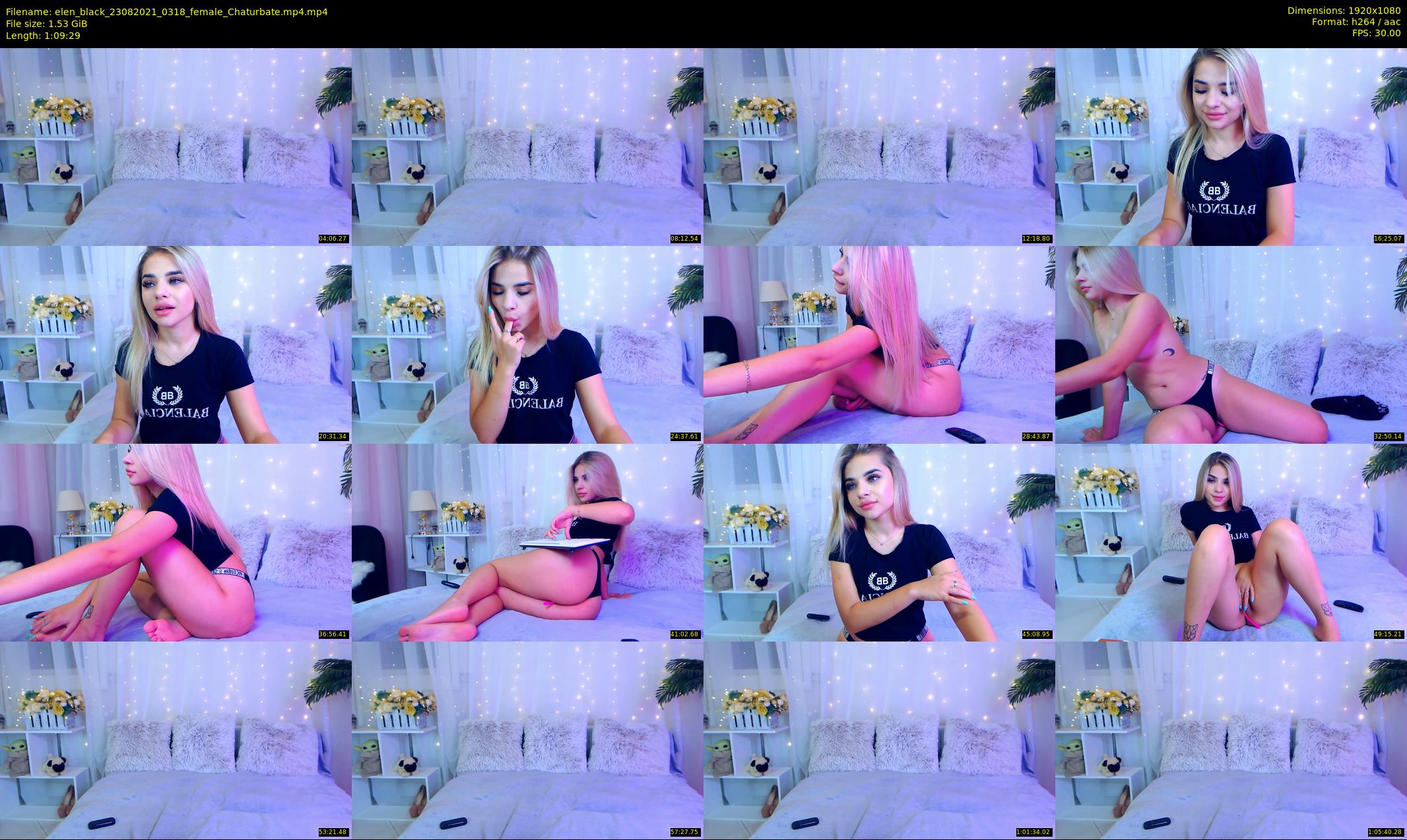elen_black — 70 minute Chaturbate female cam show recording, 1080p, Aug 23, 2021