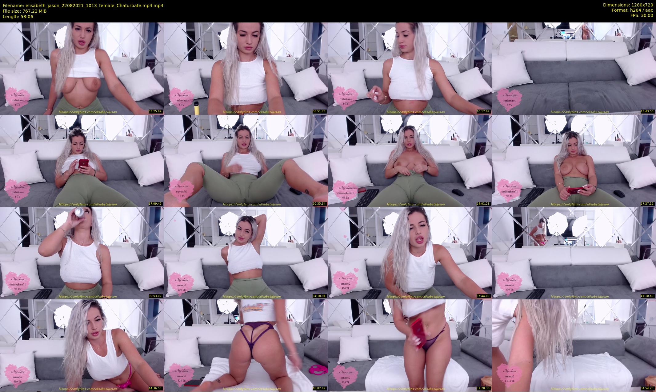 elisabeth_jason — 59 minute Chaturbate couple cam show recording, 720p, Aug 22, 2021