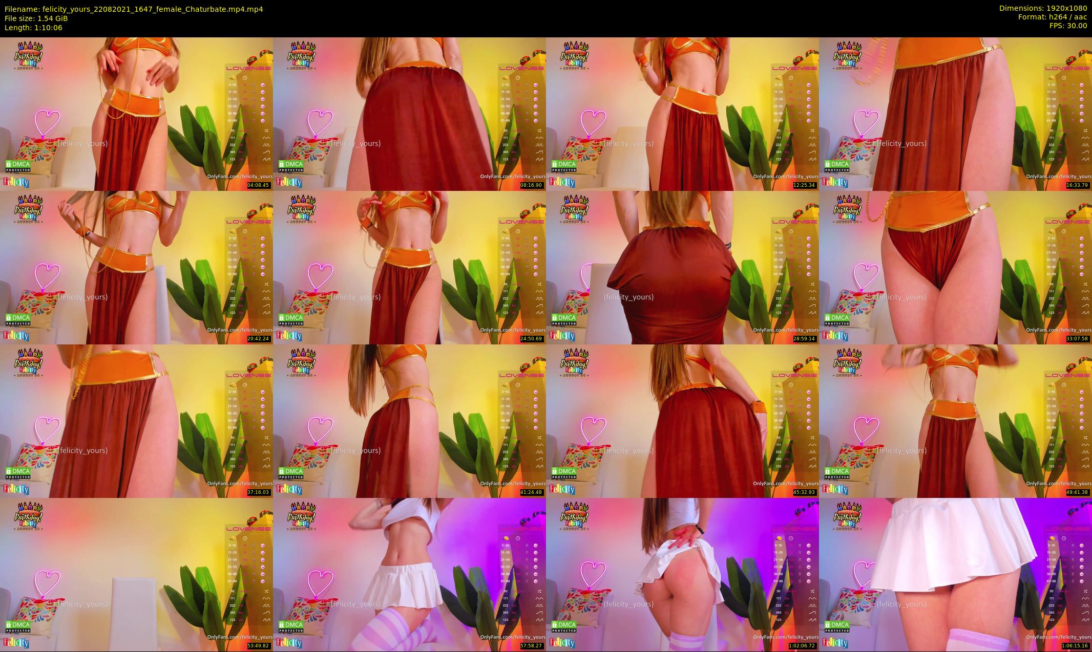 felicity_yours — 71 minute Chaturbate female cam show recording, 1080p, Aug 22, 2021