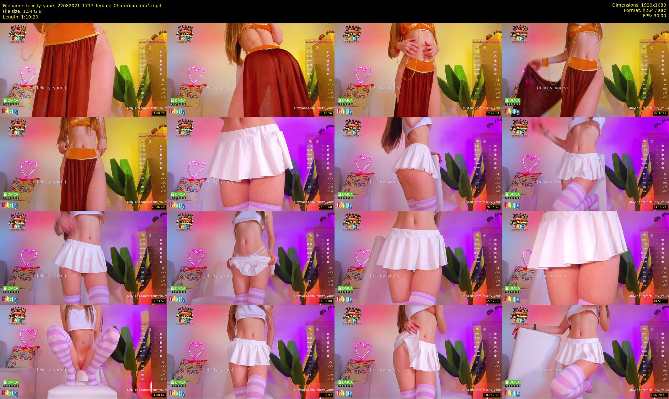felicity_yours — 71 minute Chaturbate female cam show recording, 1080p, Aug 22, 2021