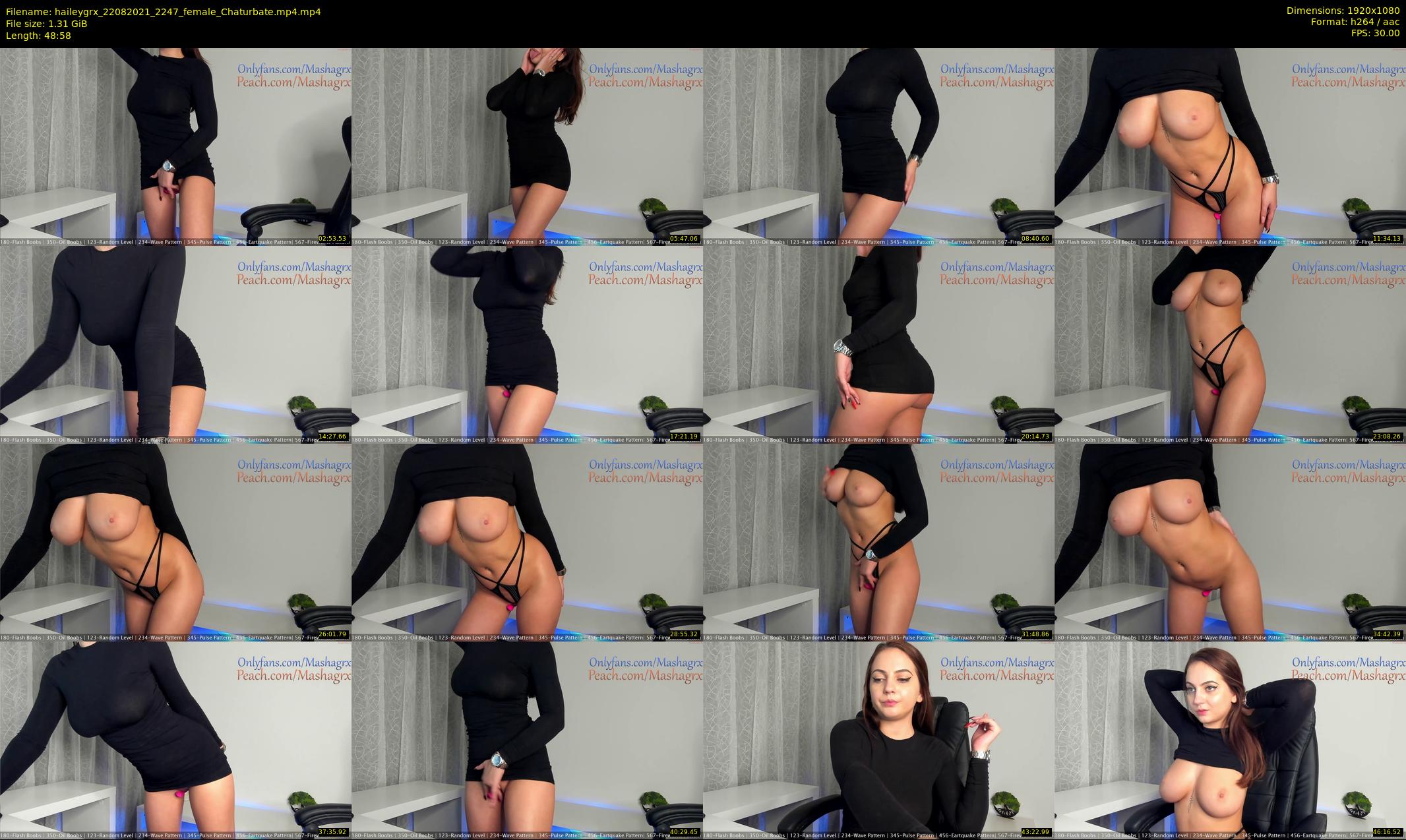 haileygrx — 49 minute Chaturbate female cam show recording, 1080p, Aug 22, 2021