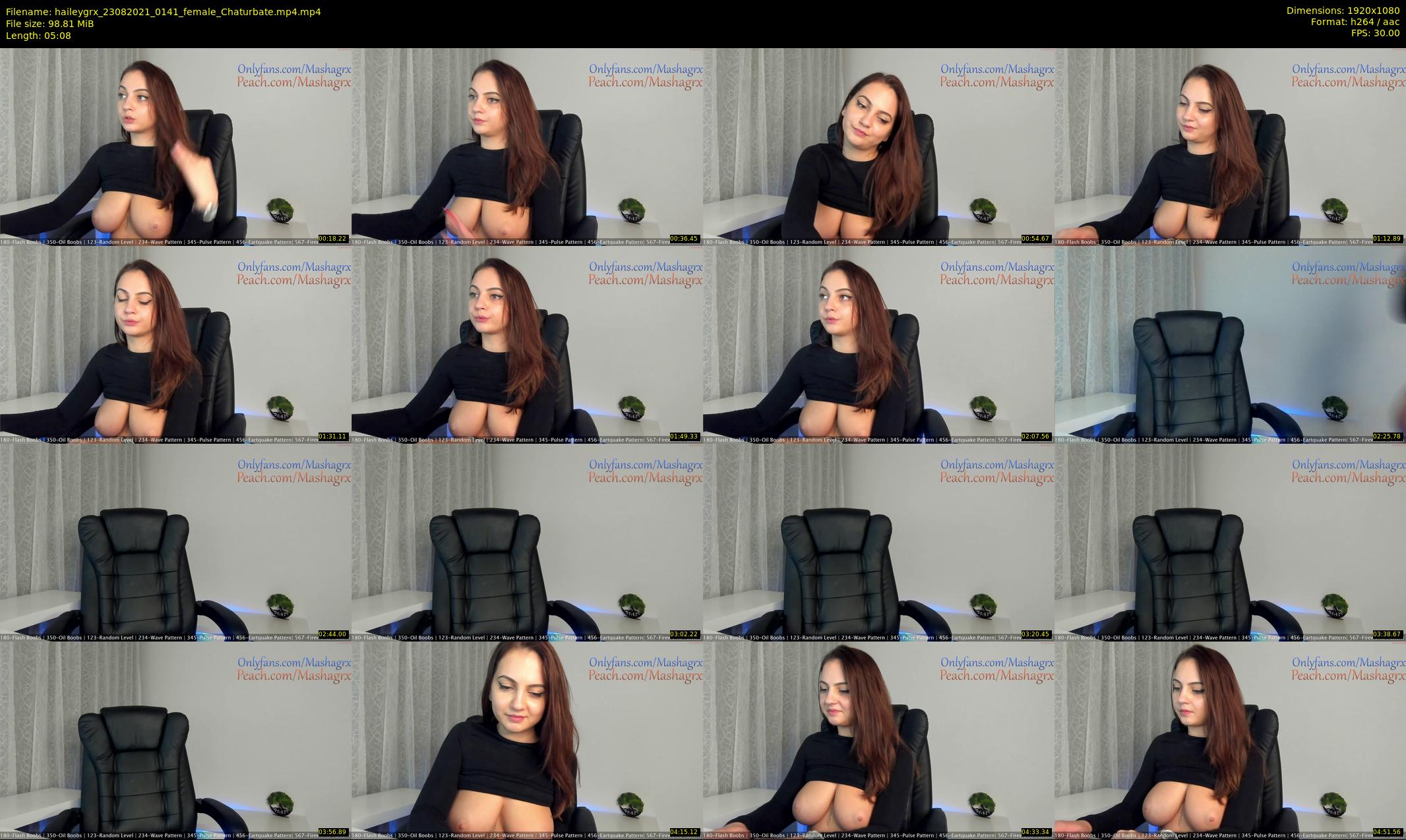 haileygrx — 6 minute Chaturbate female cam show recording, 1080p, Aug 23, 2021