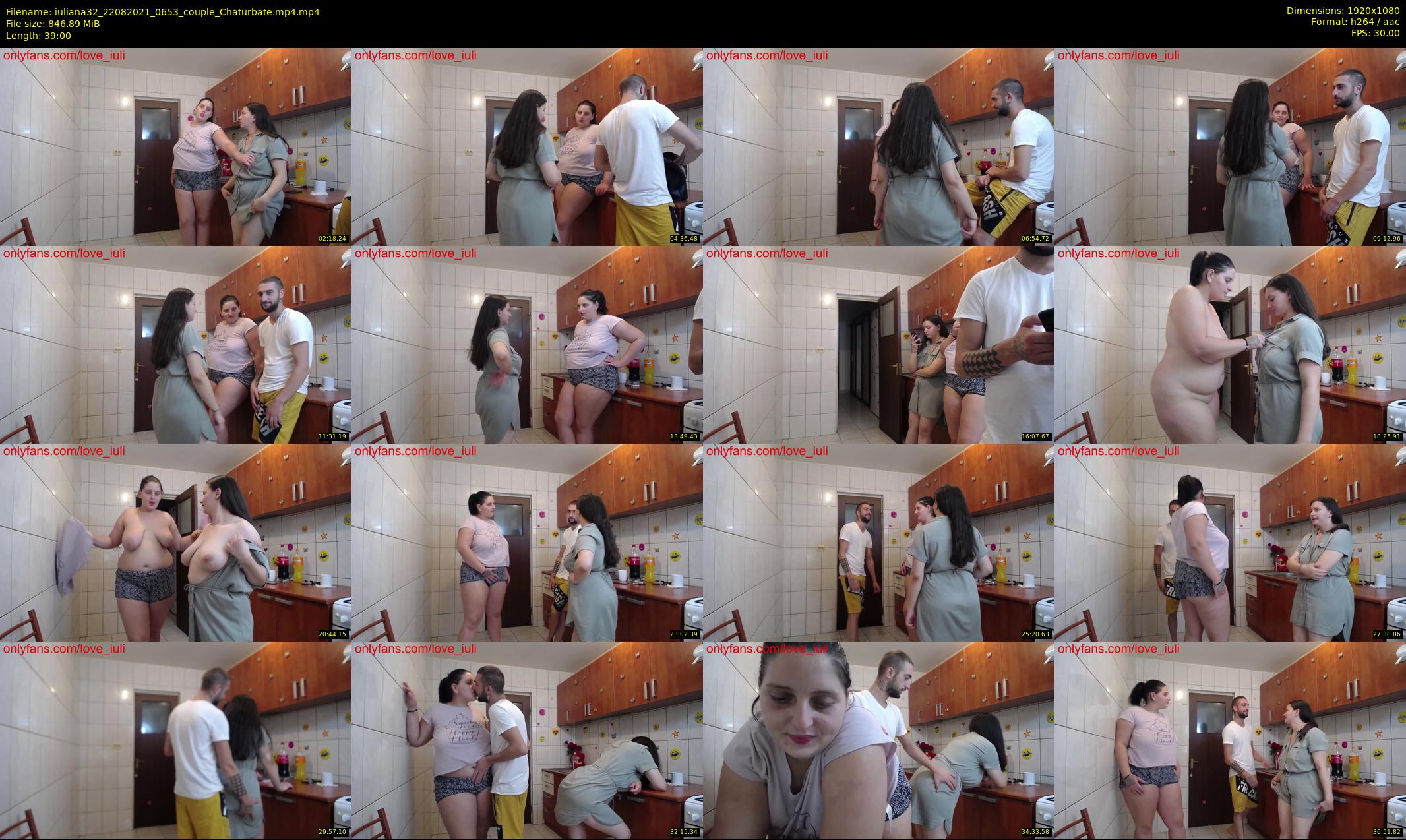 iuliana32 — 39 minute Chaturbate couple cam show recording, 1080p, Aug 22, 2021