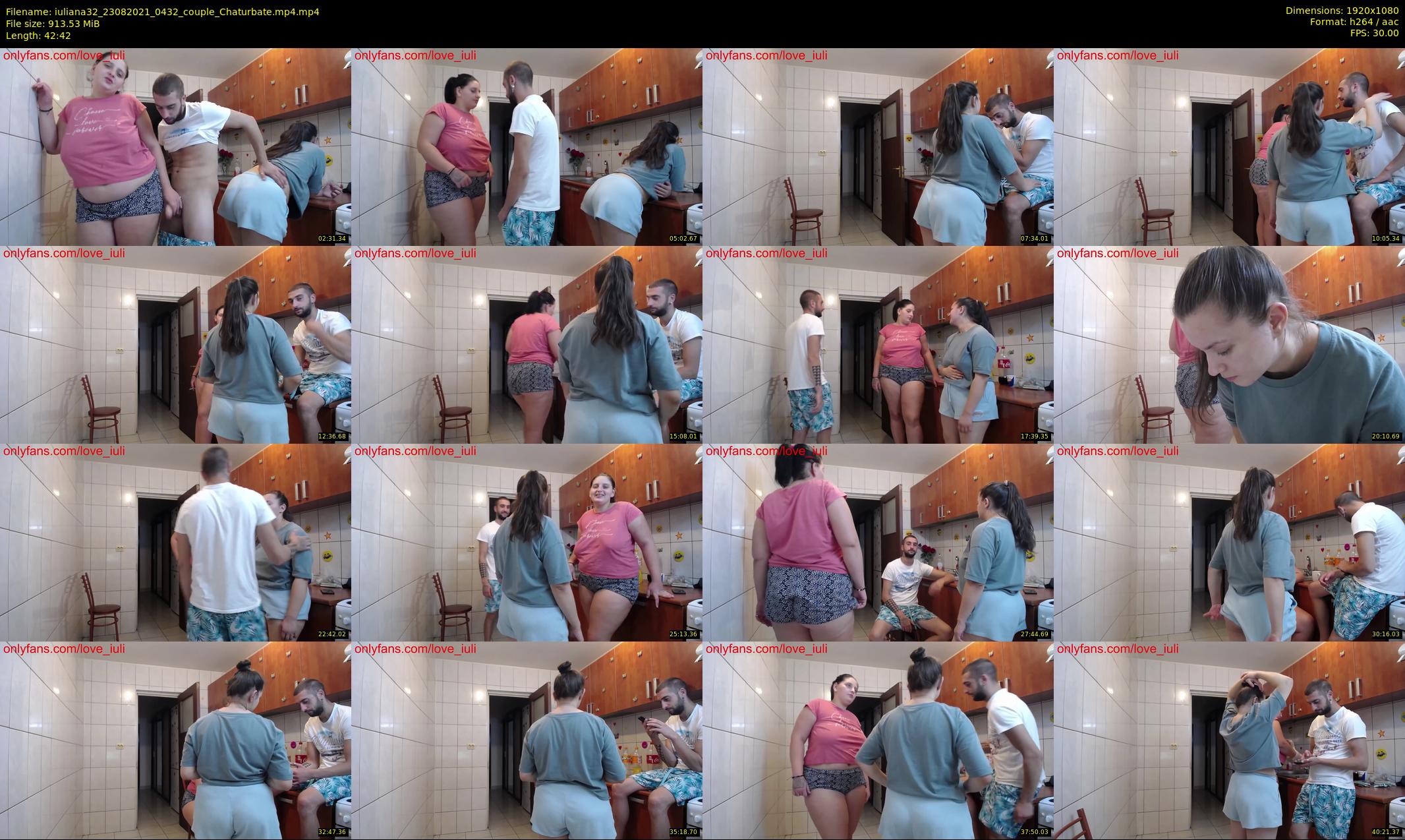 iuliana32 — 43 minute Chaturbate couple cam show recording, 1080p, Aug 23, 2021