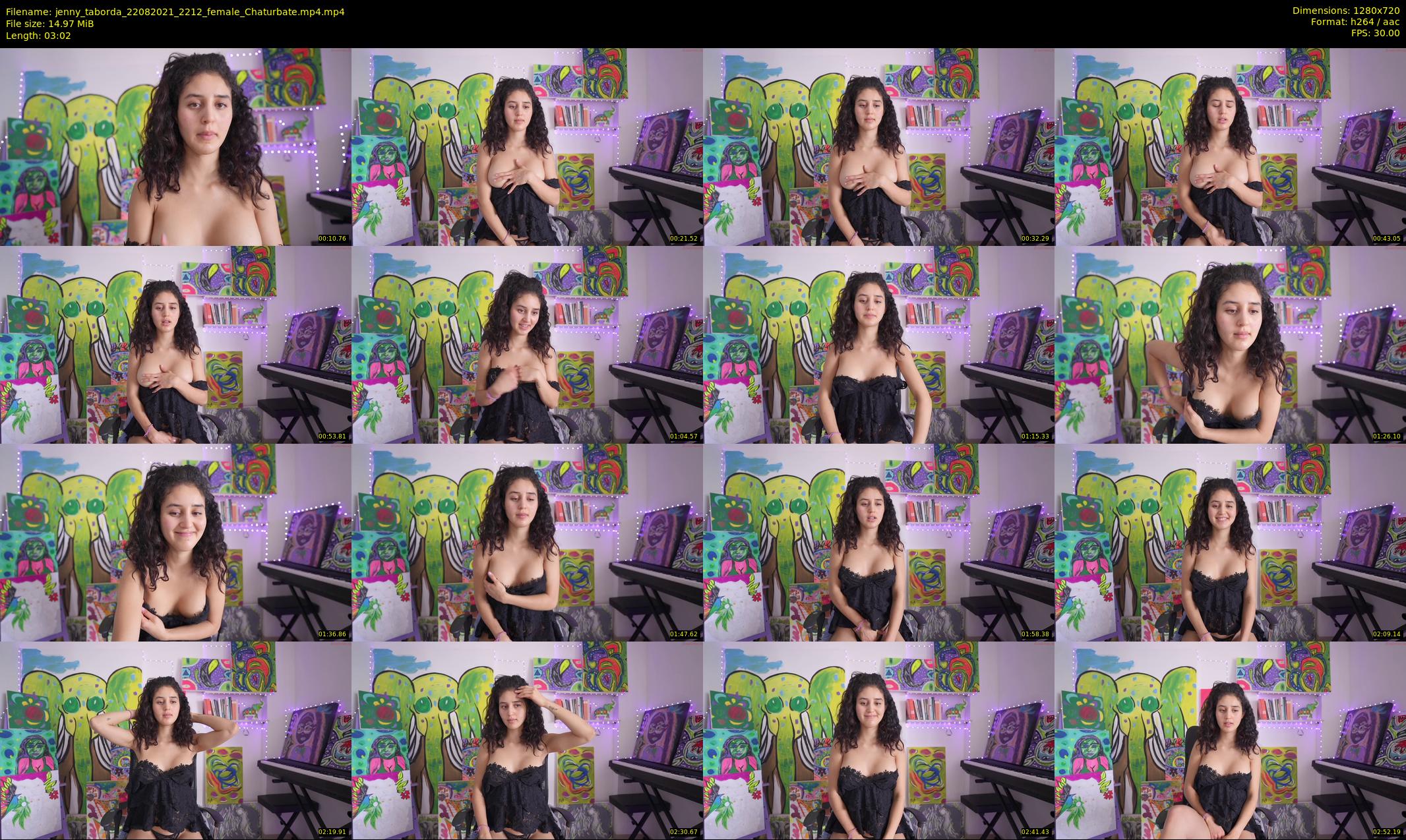 jenny_taborda — 4 minute Chaturbate female cam show recording, 720p, Aug 22, 2021