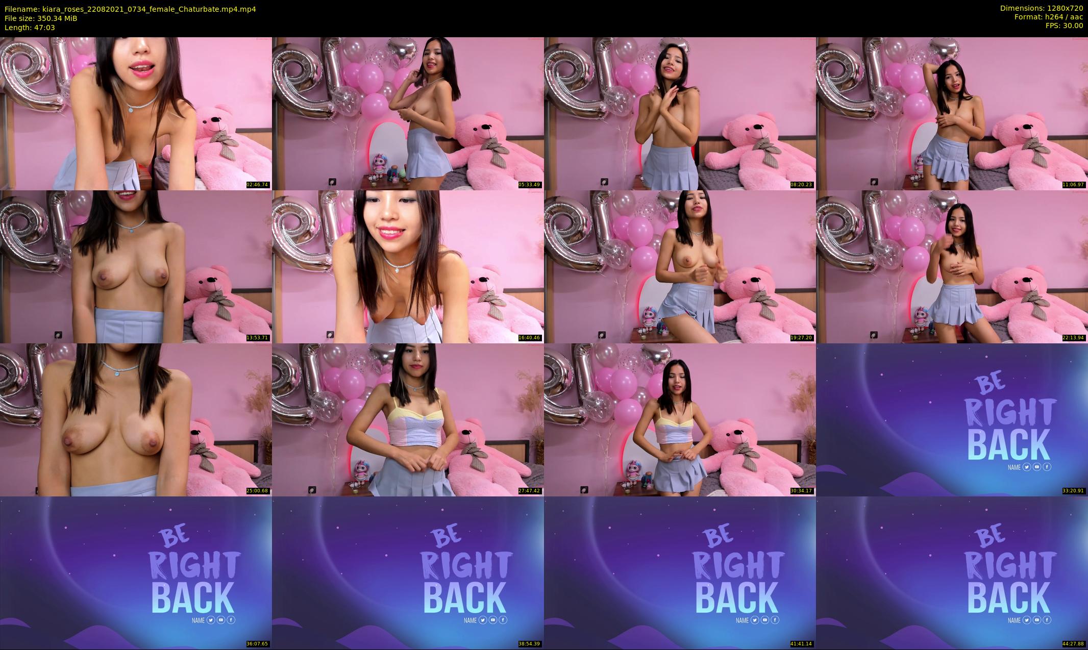 kiara_roses — 48 minute Chaturbate female cam show recording, 720p, Aug 22, 2021