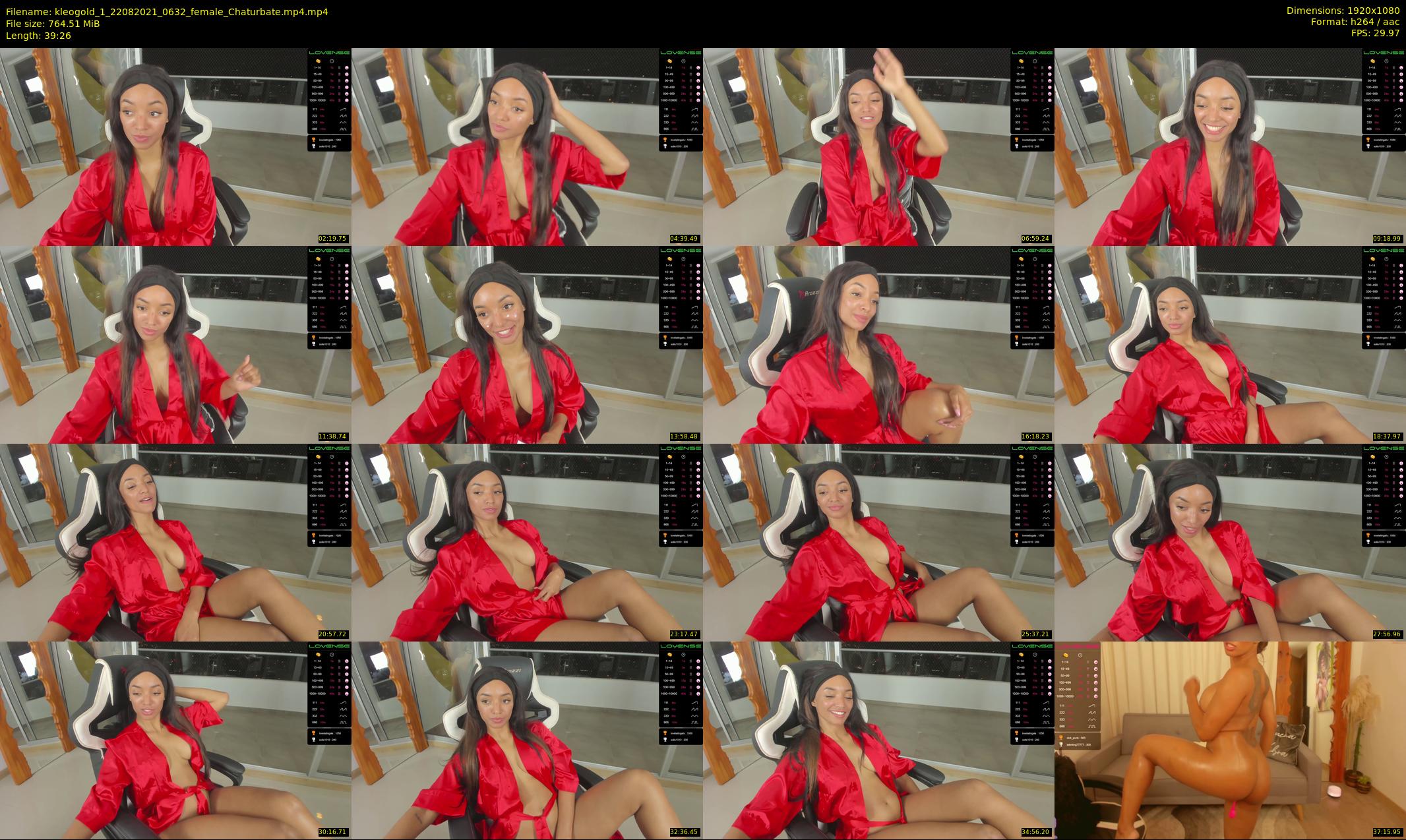 kleogold_1 — 40 minute Chaturbate female cam show recording, 1080p, Aug 22, 2021