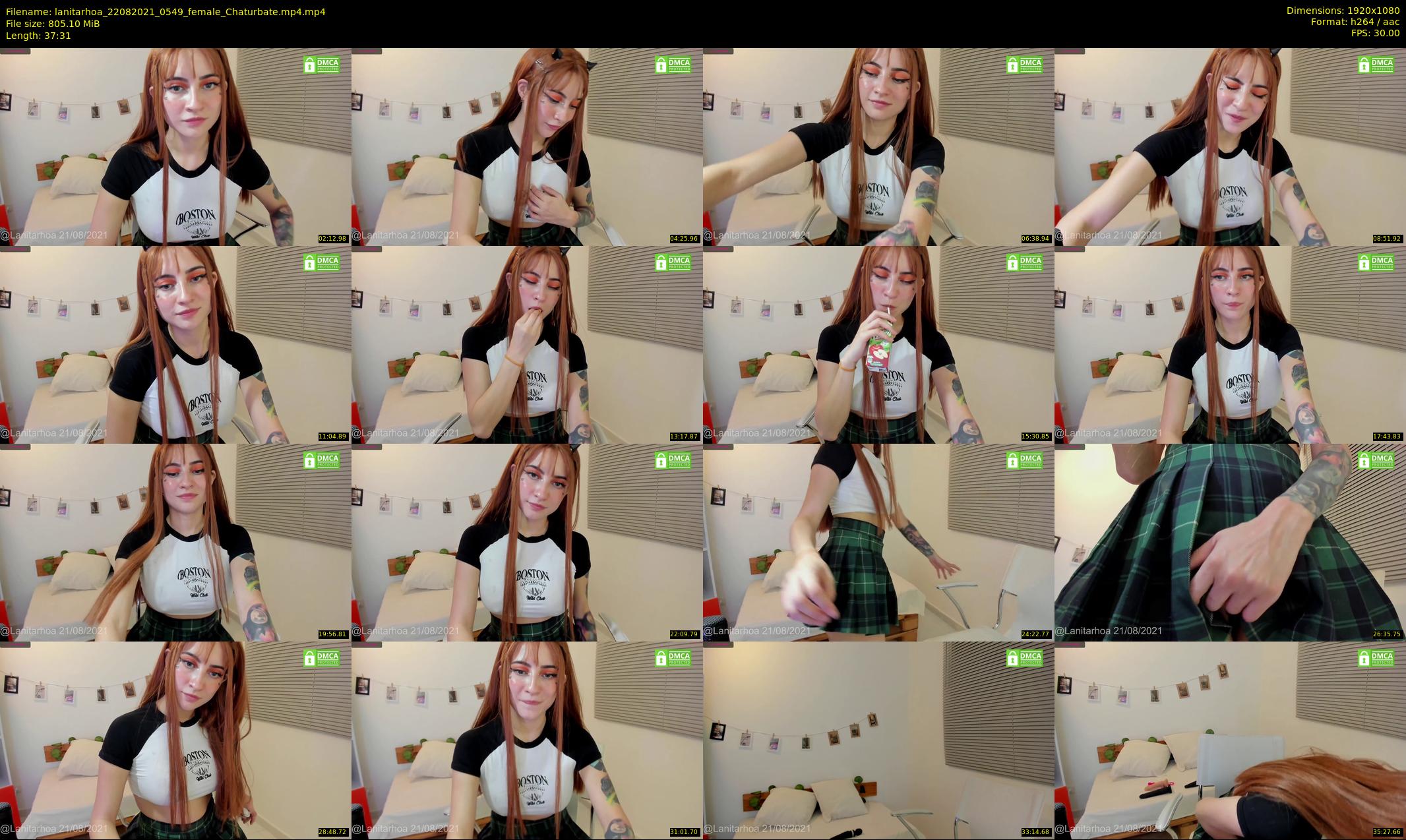 lanitarhoa — 38 minute Chaturbate female cam show recording, 1080p, Aug 22, 2021