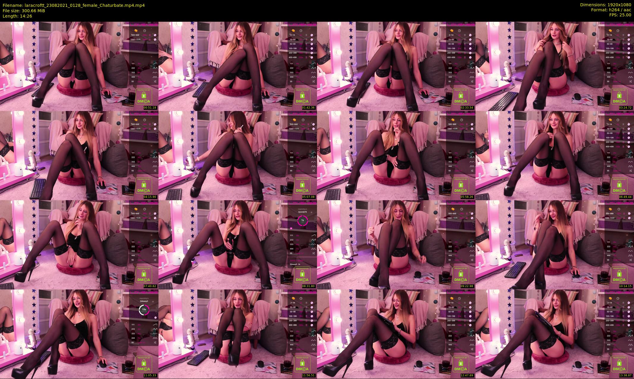 laracroftt — 15 minute Chaturbate female cam show recording, 1080p, Aug 23, 2021