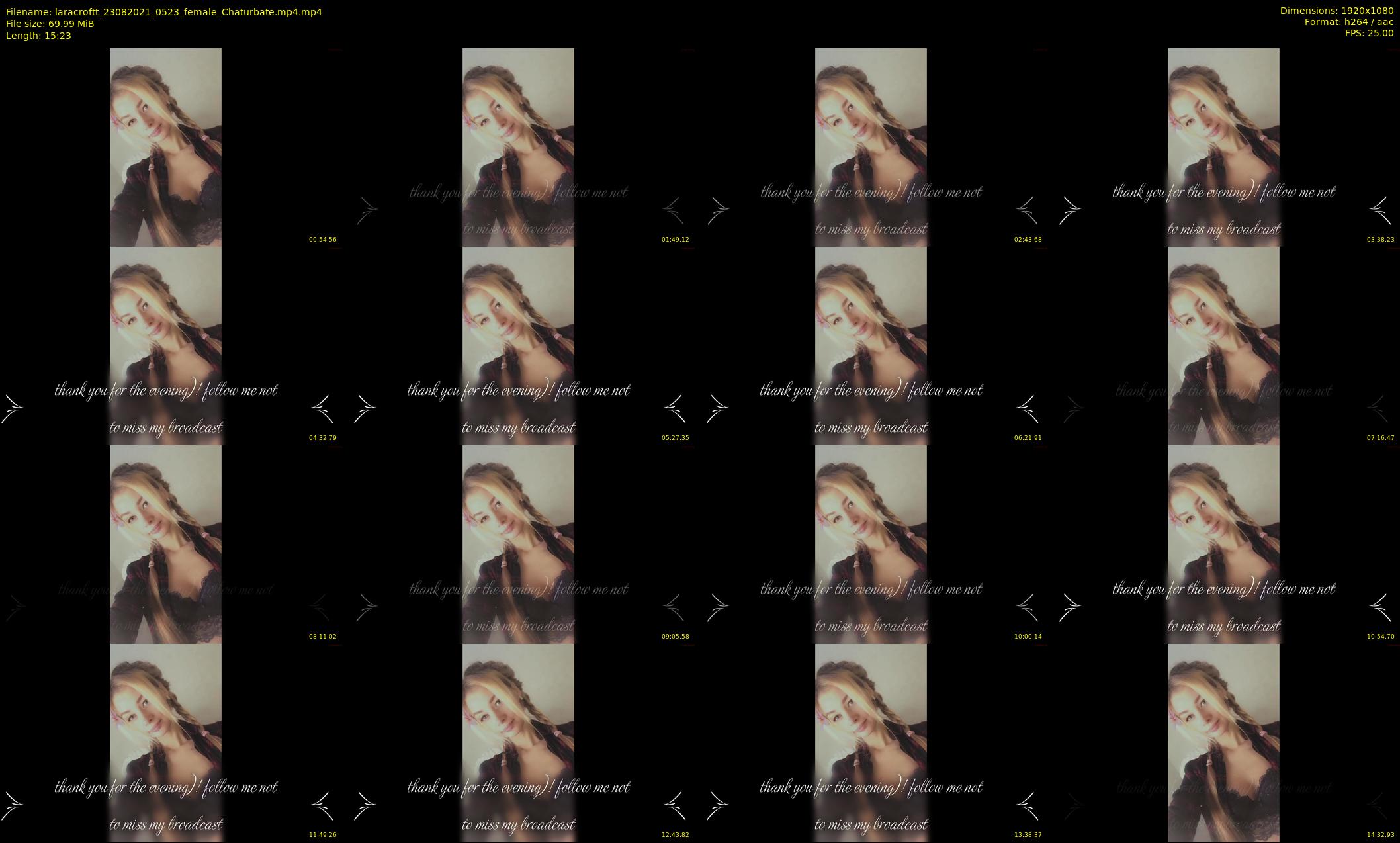 laracroftt — 16 minute Chaturbate female cam show recording, 1080p, Aug 23, 2021