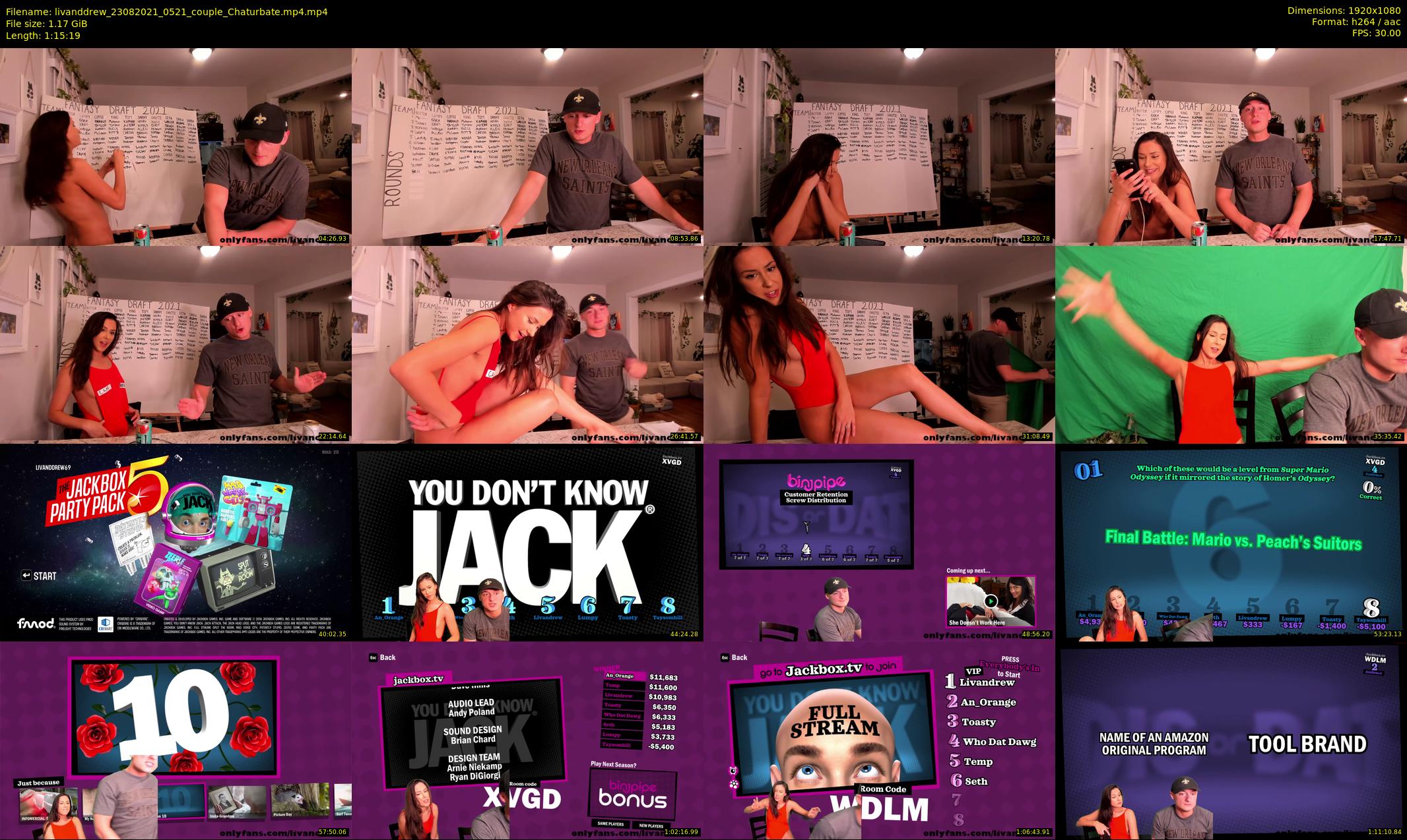 livanddrew — 76 minute Chaturbate couple cam show recording, 1080p, Aug 23, 2021