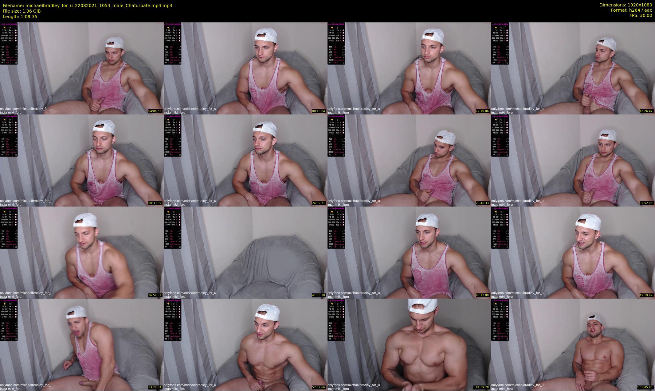 michaelbradley_for_u — 70 minute Chaturbate male cam show recording, 1080p, Aug 22, 2021