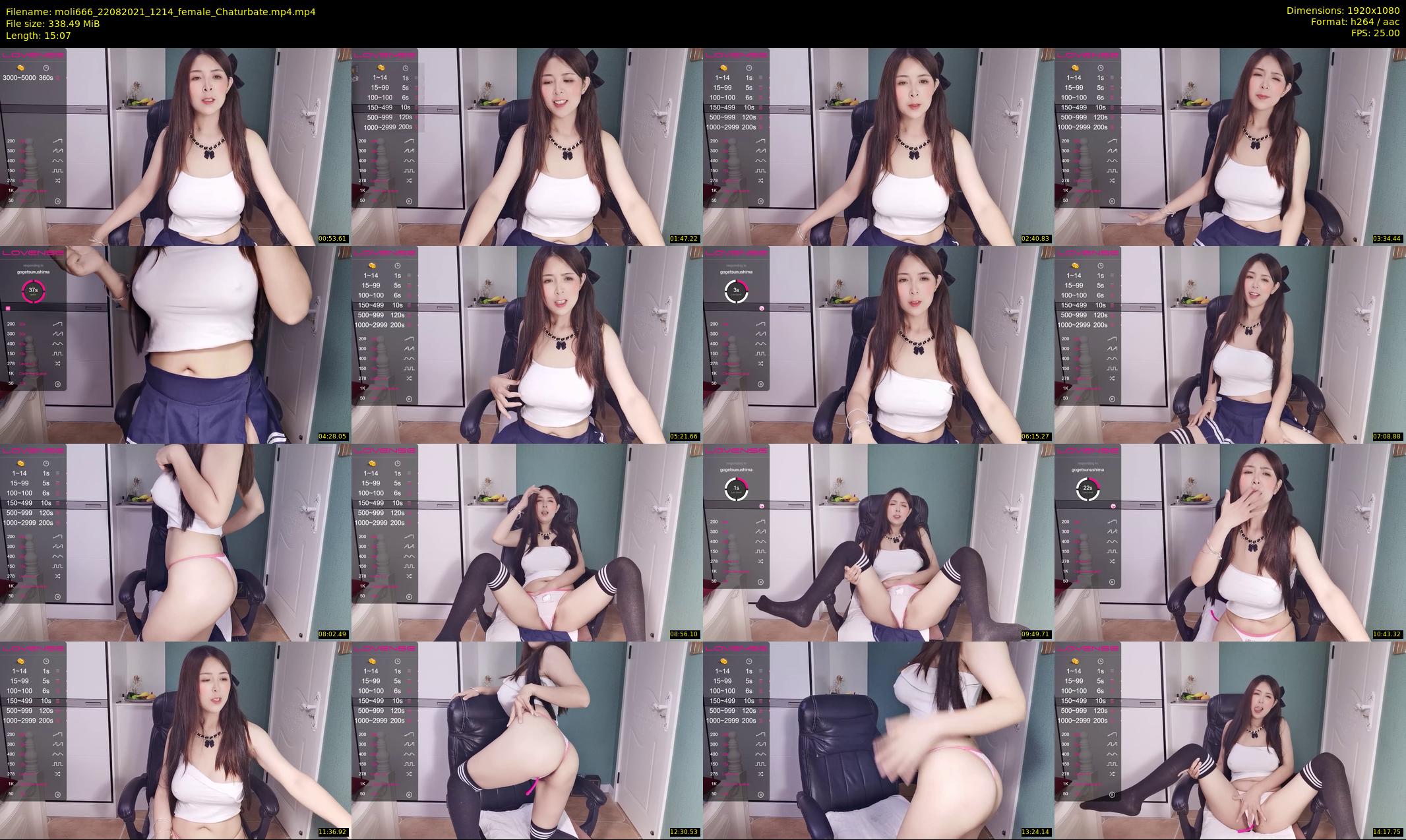 moli666 — 16 minute Chaturbate female cam show recording, 1080p, Aug 22, 2021