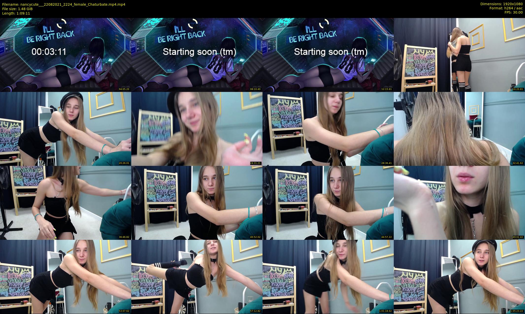 nancycute__ — 70 minute Chaturbate female cam show recording, 1080p, Aug 22, 2021