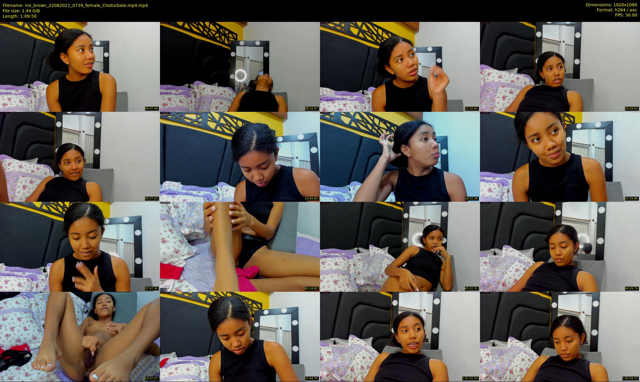 nix_brown — 70 minute Chaturbate female cam show recording, 1080p, Aug 22, 2021