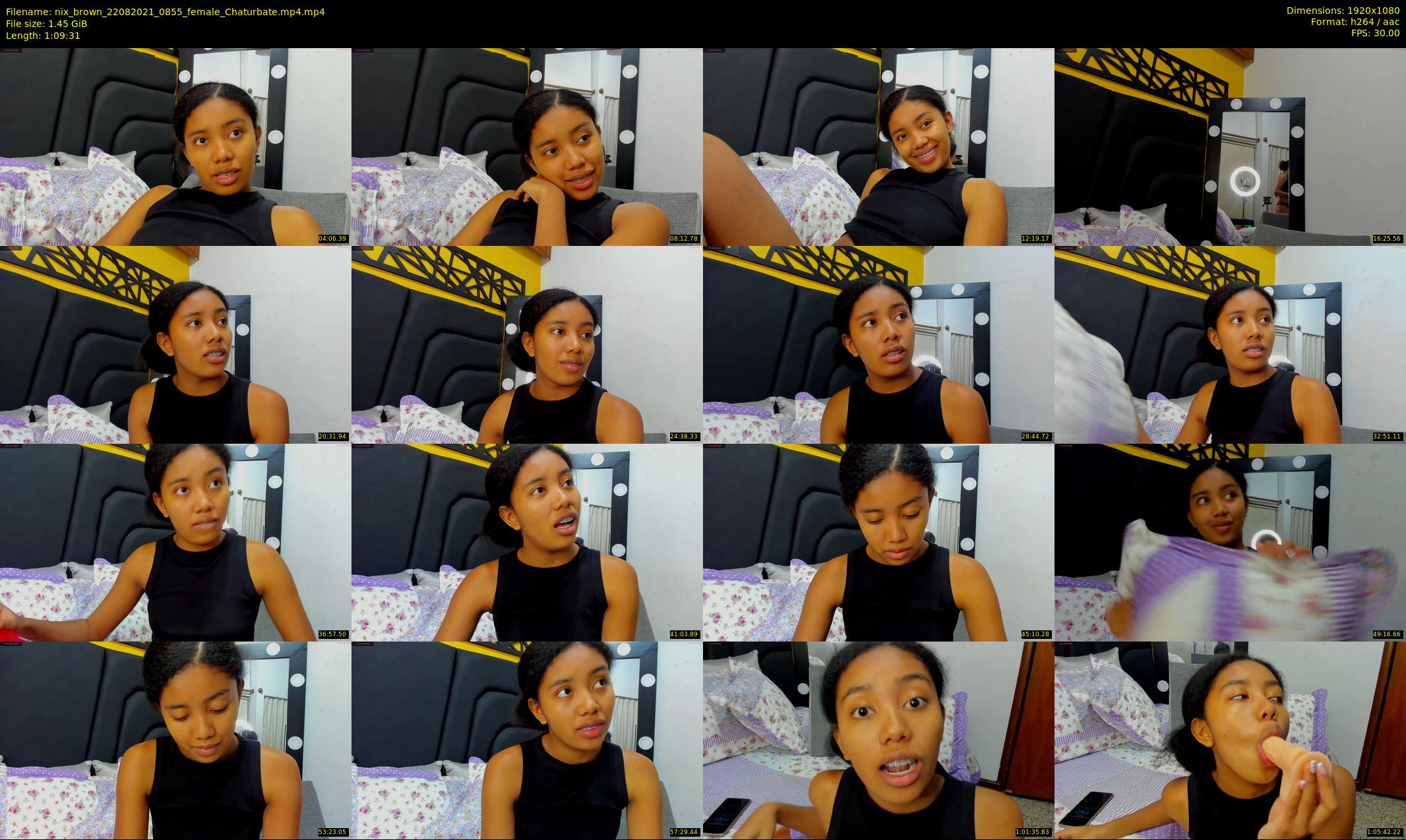 nix_brown — 70 minute Chaturbate female cam show recording, 1080p, Aug 22, 2021