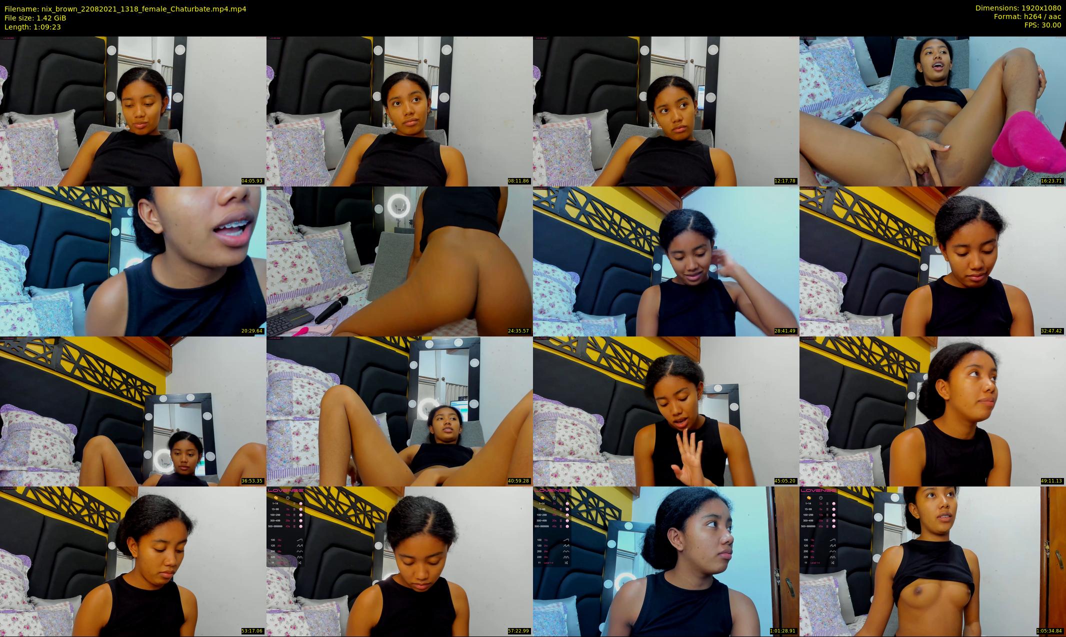 nix_brown — 70 minute Chaturbate female cam show recording, 1080p, Aug 22, 2021