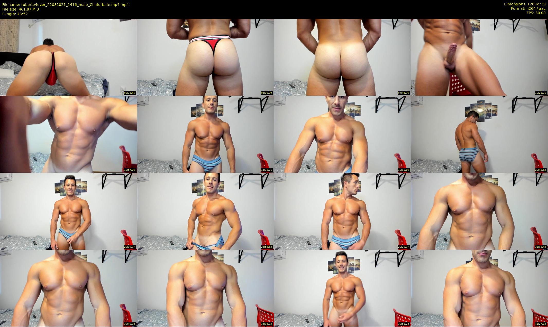 roberto4ever — 44 minute Chaturbate male cam show recording, 720p, Aug 22, 2021
