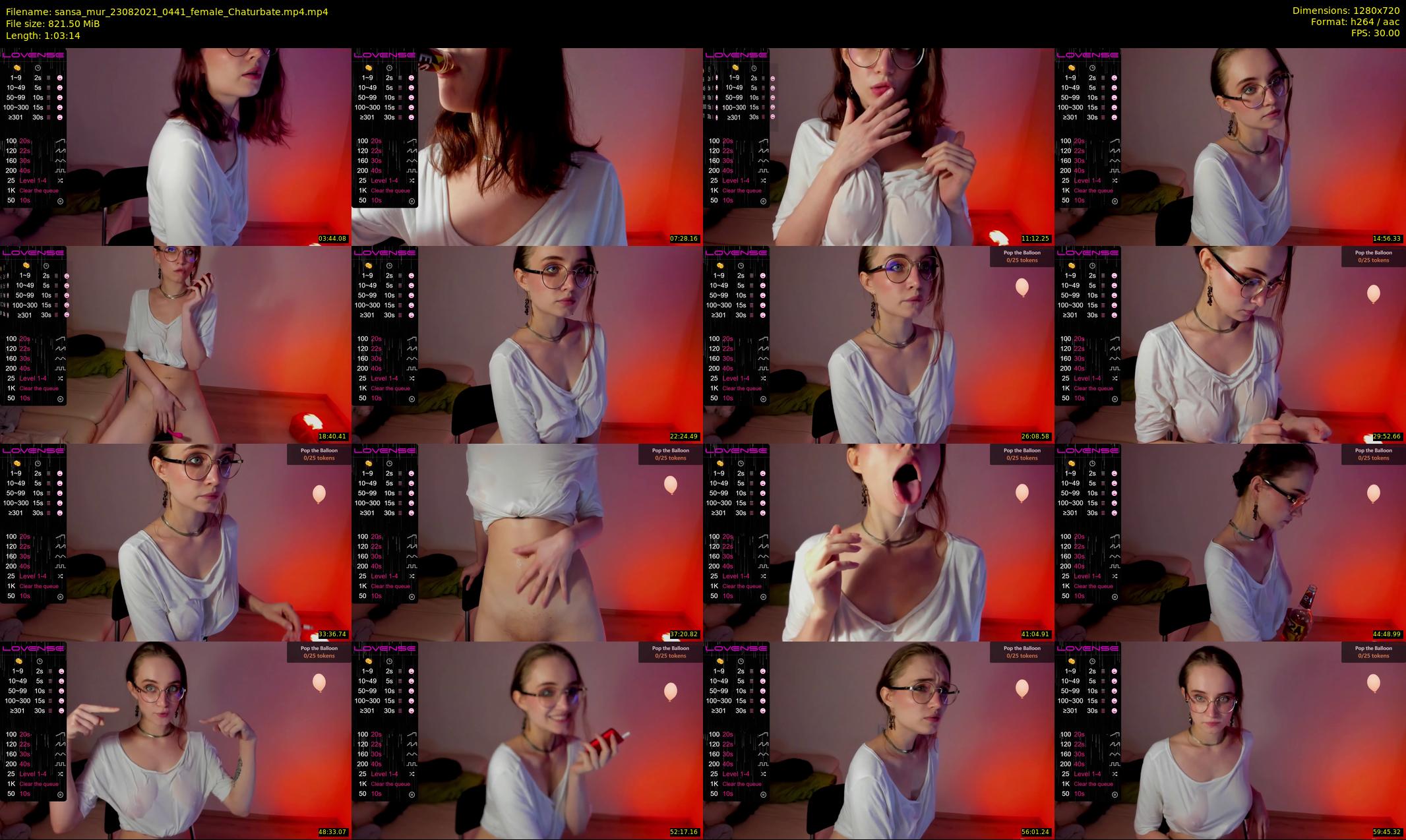 sansa_mur — 64 minute Chaturbate female cam show recording, 720p, Aug 23, 2021