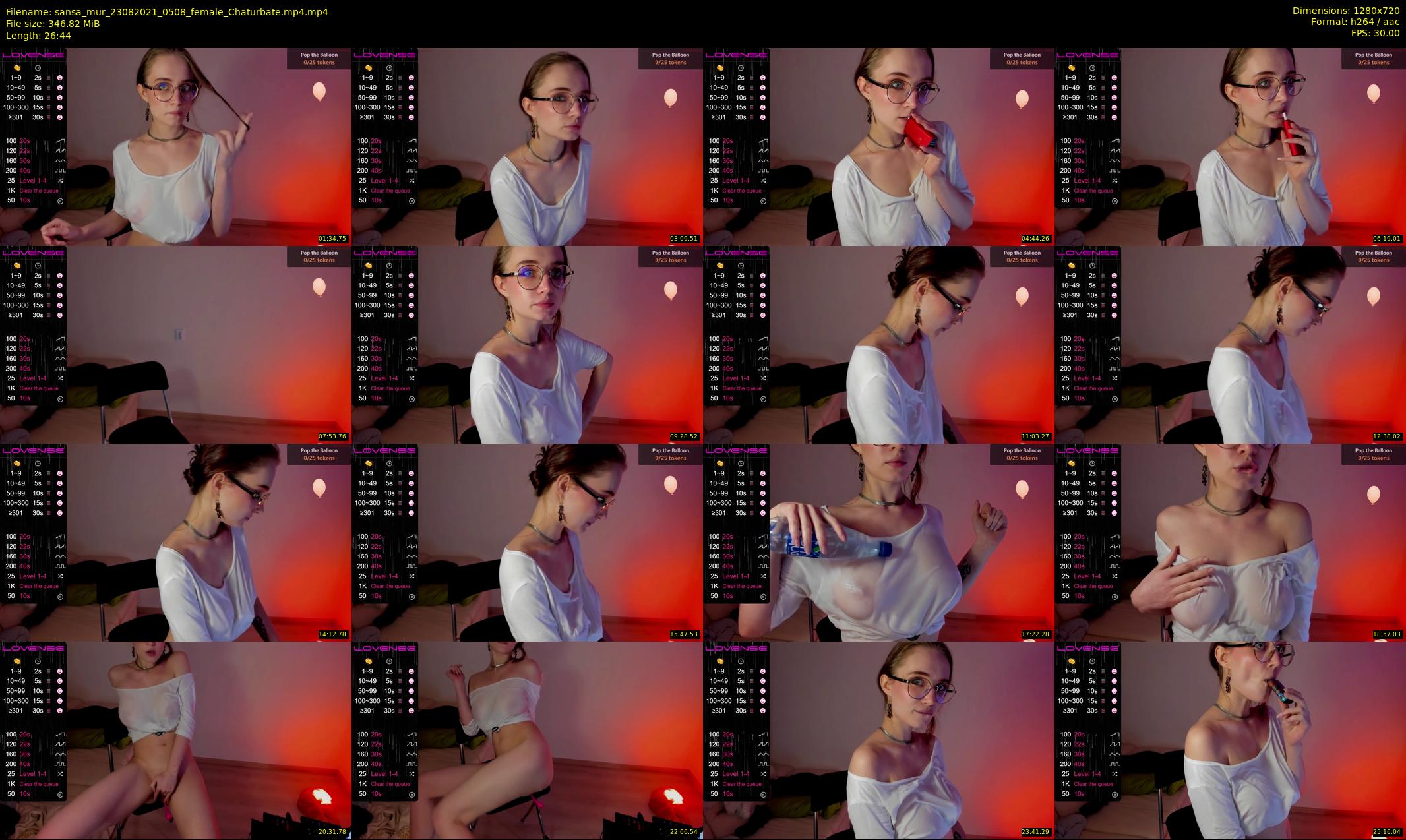sansa_mur — 27 minute Chaturbate female cam show recording, 720p, Aug 23, 2021
