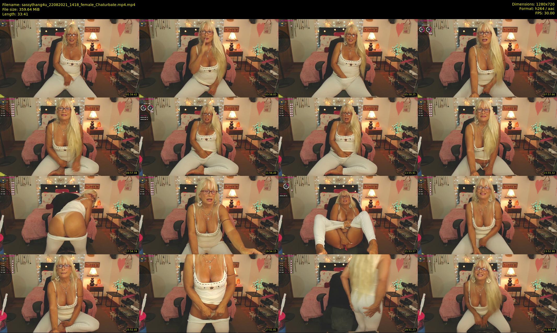 sassythang4u — 34 minute Chaturbate female cam show recording, 720p, Aug 22, 2021