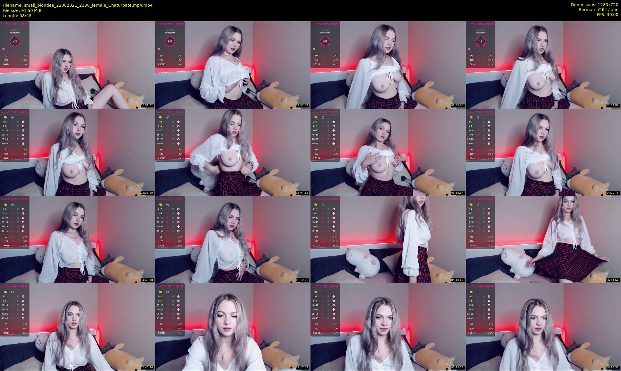 small_blondee — 9 minute Chaturbate female cam show recording, 720p, Aug 22, 2021