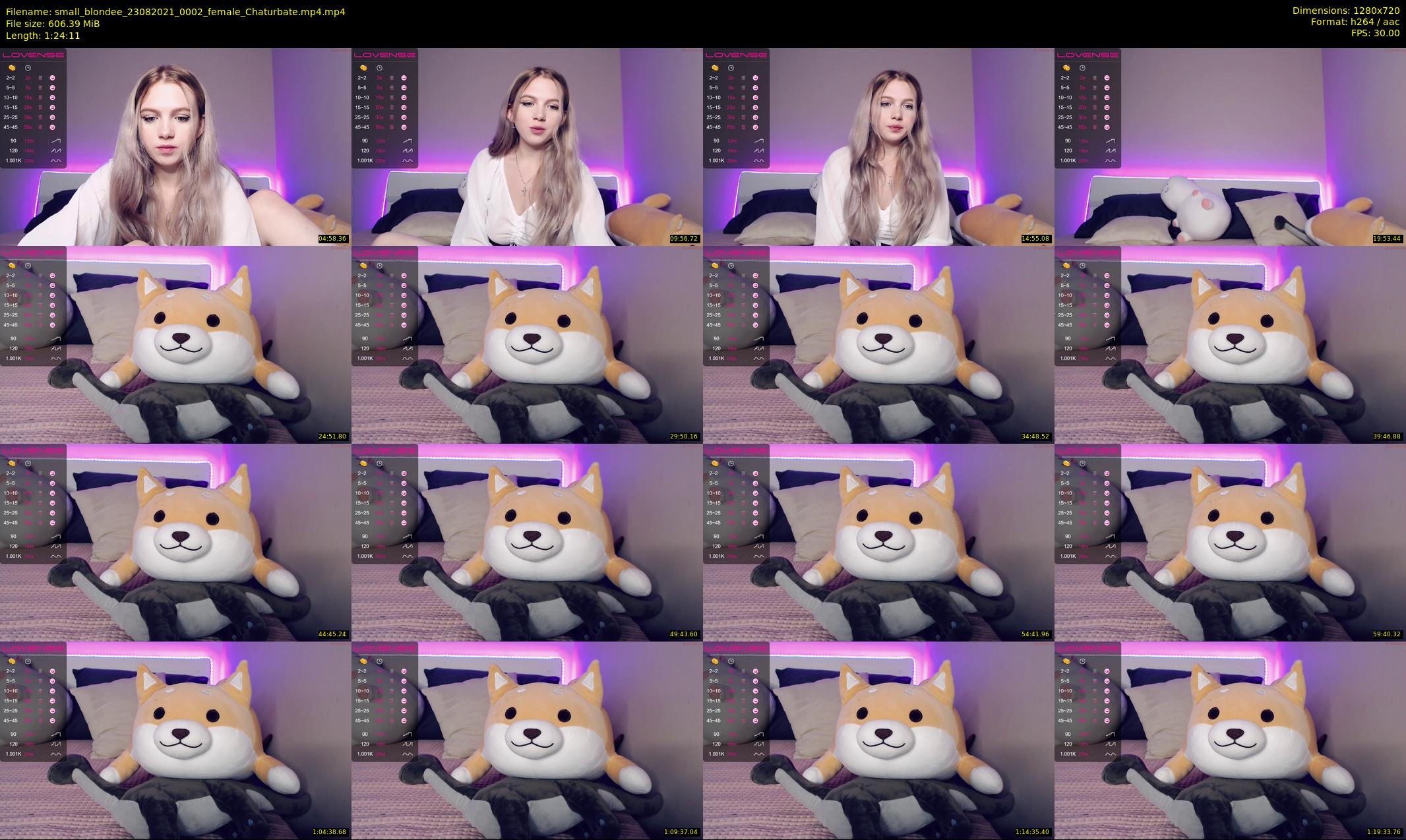 small_blondee — 85 minute Chaturbate female cam show recording, 720p, Aug 23, 2021