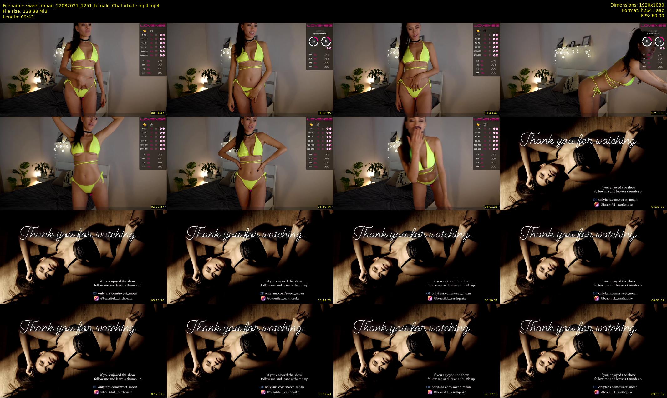 sweet_moan — 10 minute Chaturbate female cam show recording, 1080p, Aug 22, 2021
