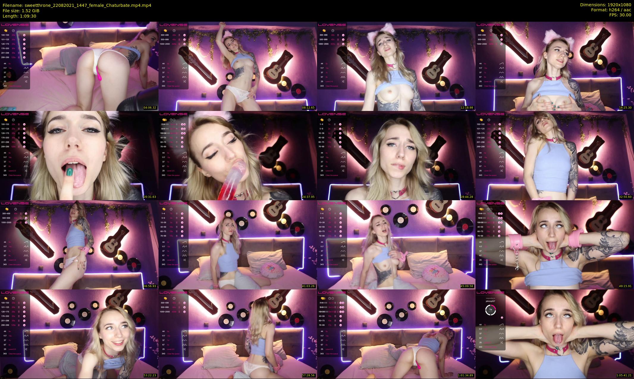 sweetthrone — 70 minute Chaturbate couple cam show recording, 1080p, Aug 22, 2021