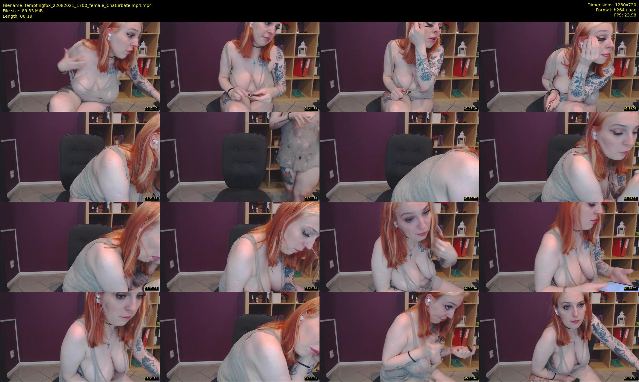 temptingfox — 7 minute Chaturbate female cam show recording, 720p, Aug 22, 2021