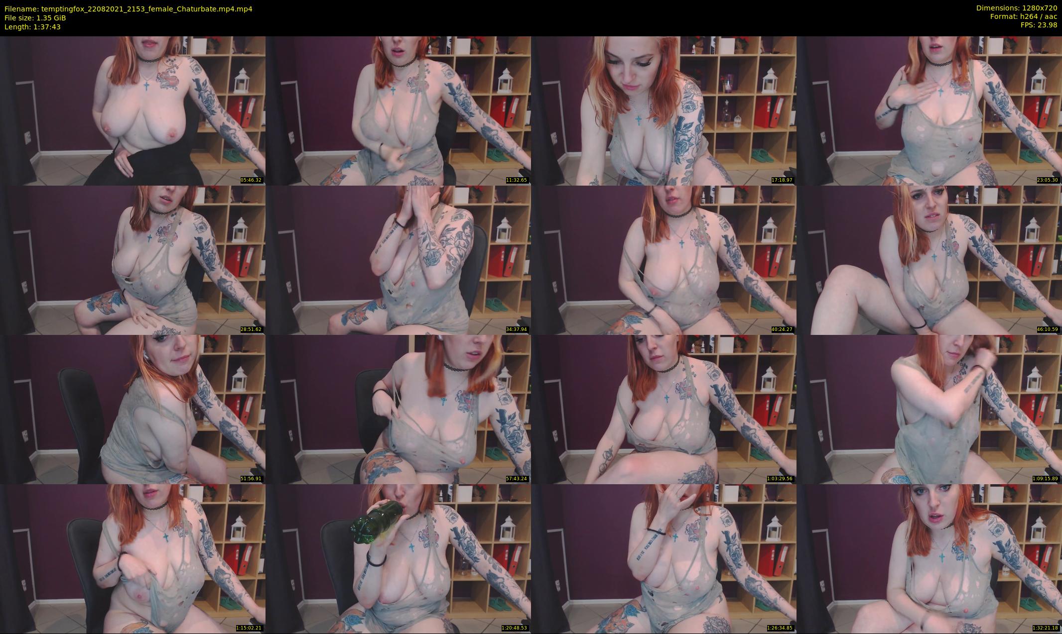 temptingfox — 98 minute Chaturbate female cam show recording, 720p, Aug 22, 2021