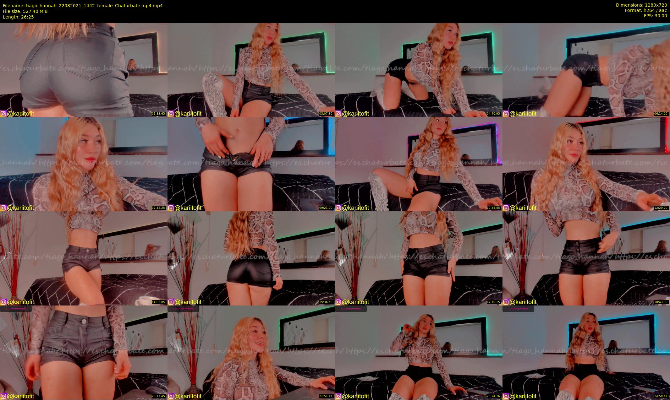 tiago_hannah — 27 minute Chaturbate couple cam show recording, 720p, Aug 22, 2021