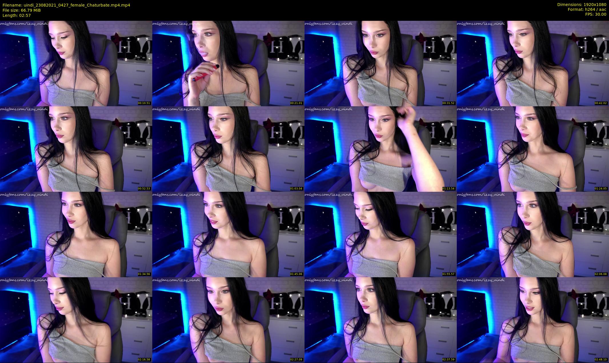 uindi — 3 minute Chaturbate female cam show recording, 1080p, Aug 23, 2021