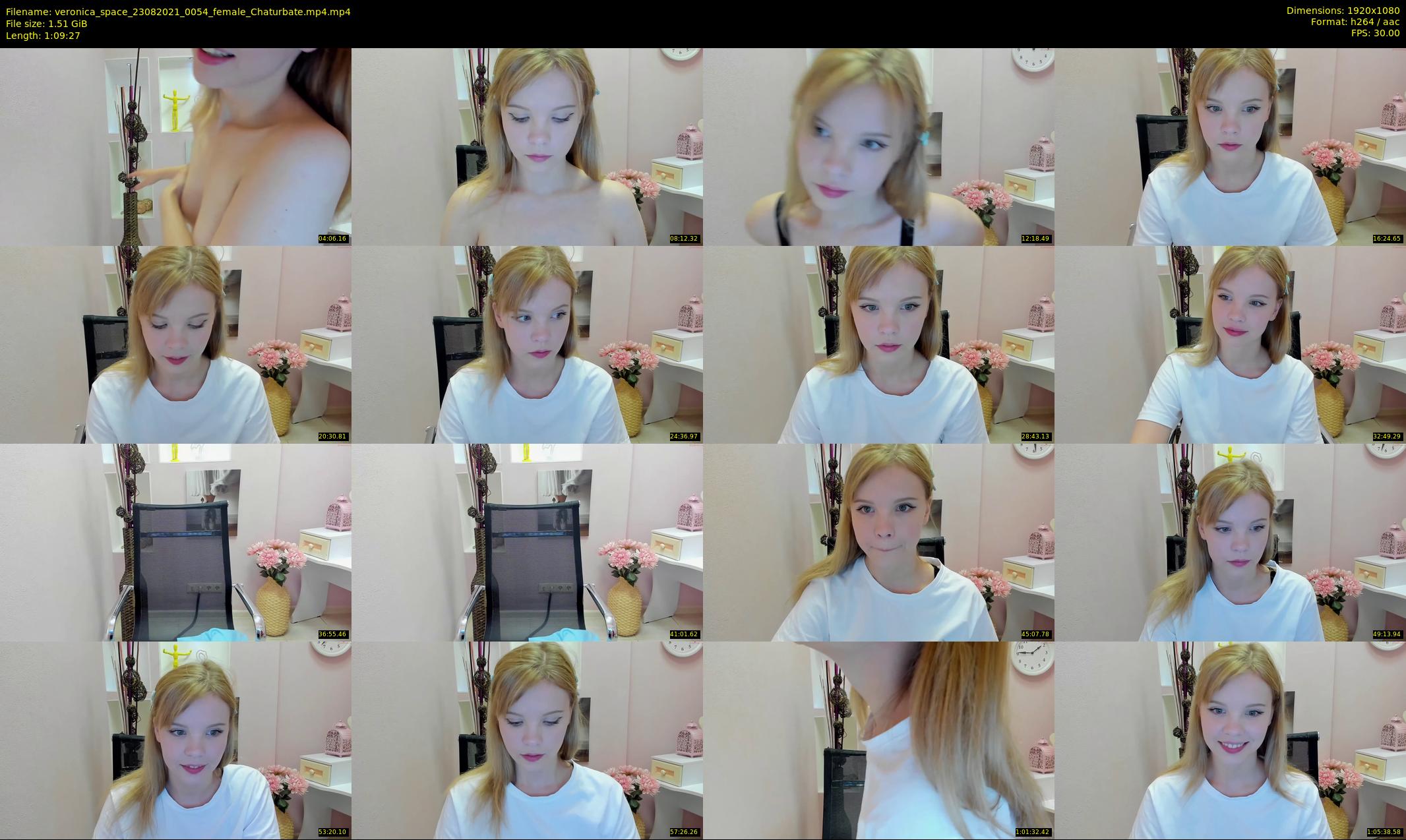 veronica_space — 70 minute Chaturbate female cam show recording, 1080p, Aug 23, 2021