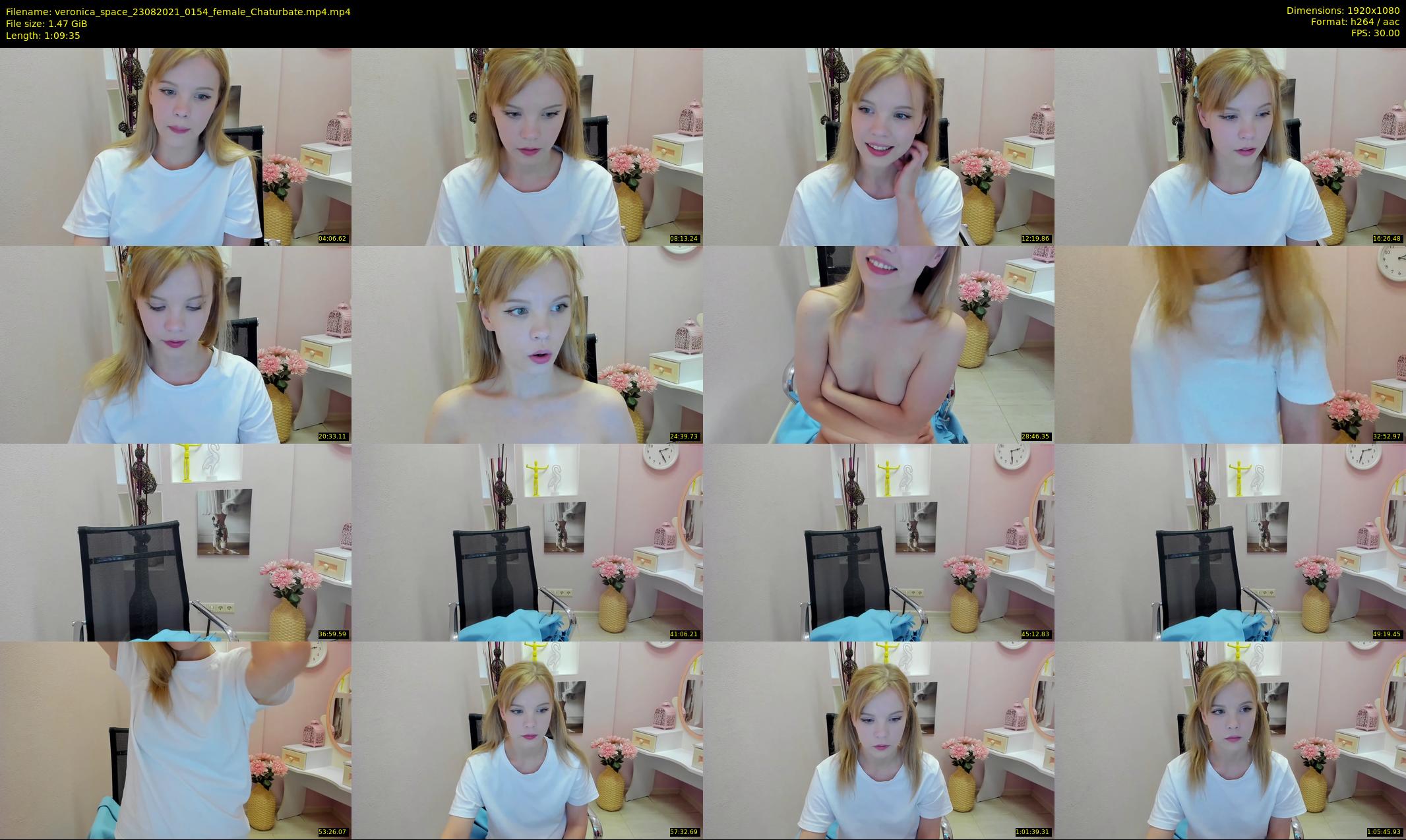 veronica_space — 70 minute Chaturbate female cam show recording, 1080p, Aug 23, 2021