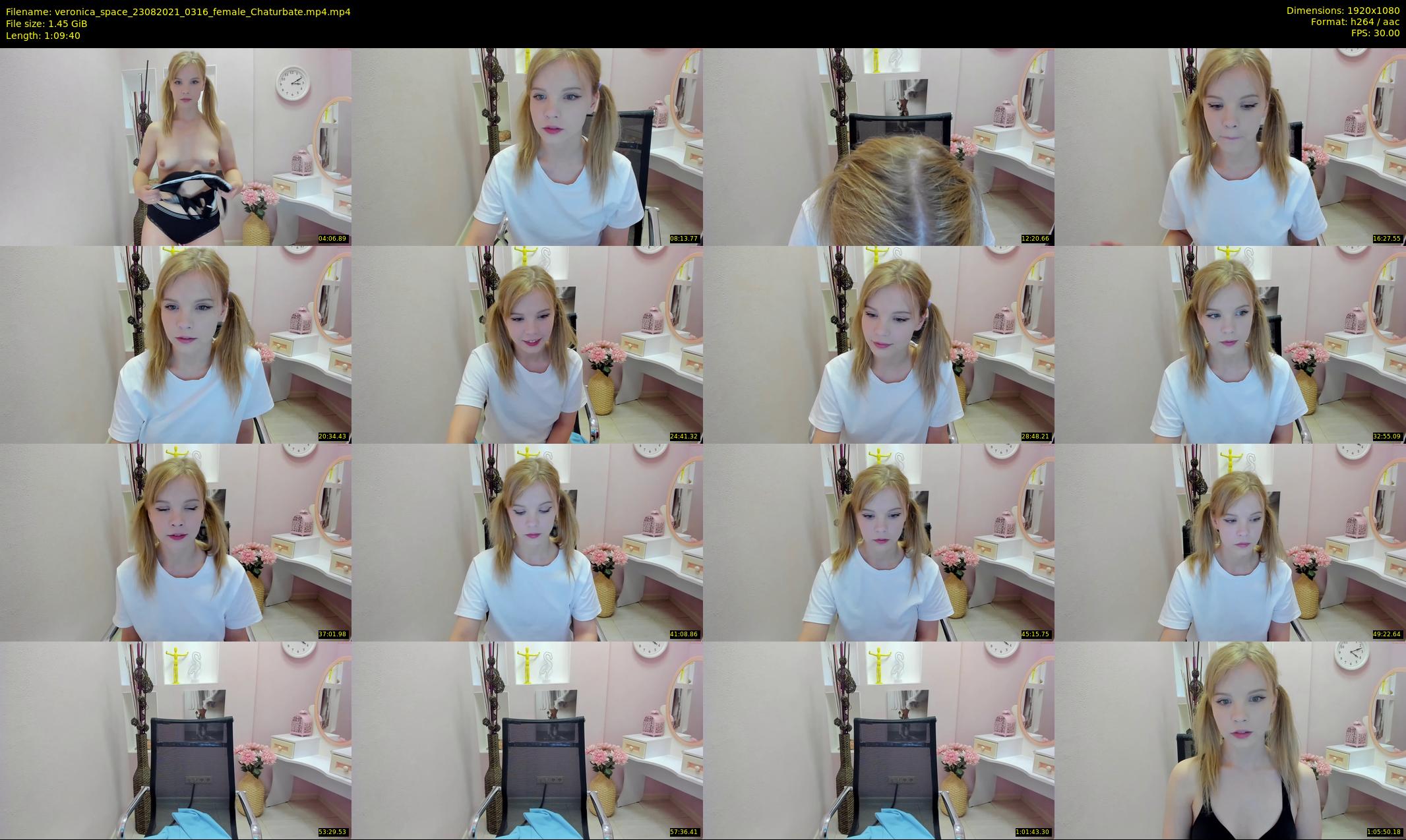 veronica_space — 70 minute Chaturbate female cam show recording, 1080p, Aug 23, 2021