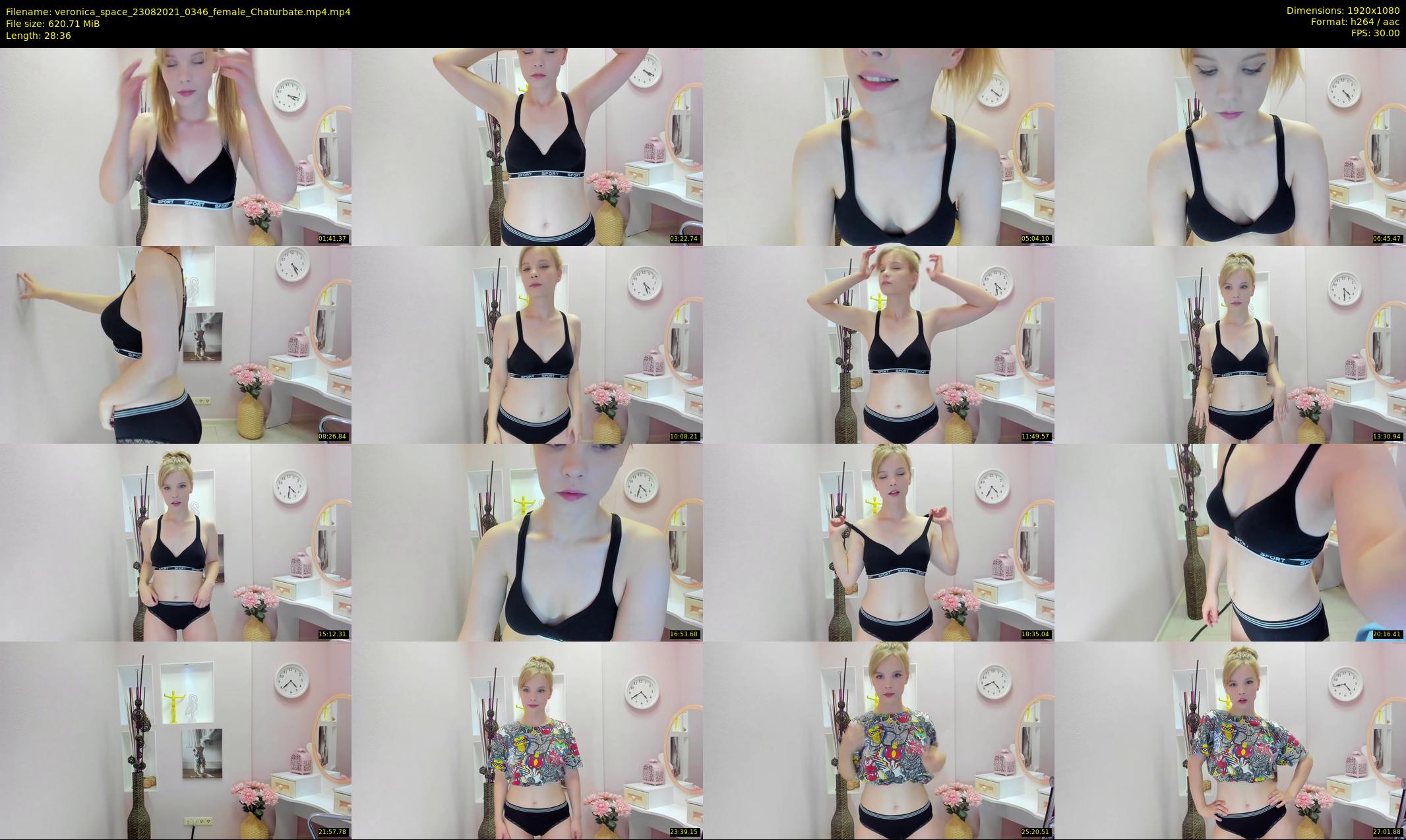 veronica_space — 29 minute Chaturbate female cam show recording, 1080p, Aug 23, 2021