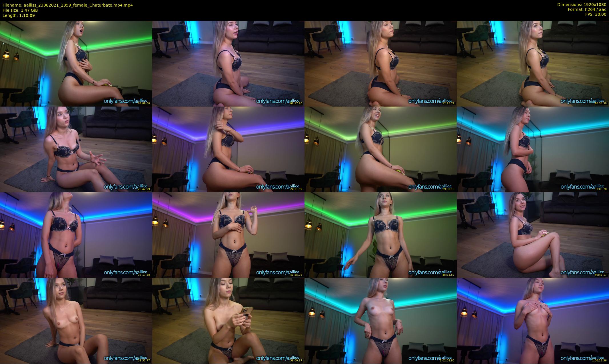 aalliss — 71 minute Chaturbate female cam show recording, 1080p, Aug 23, 2021