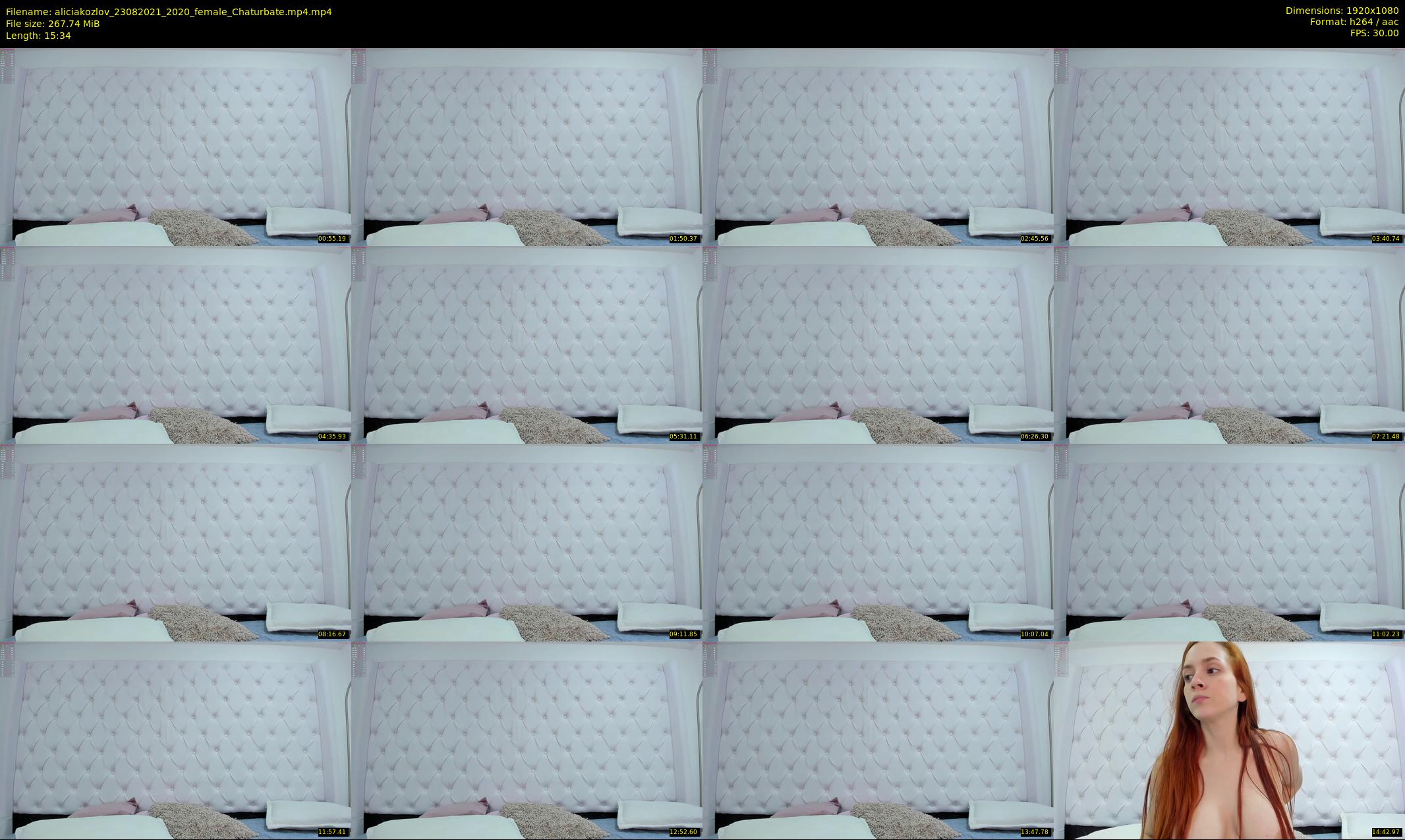 aliciakozlov — 16 minute Chaturbate female cam show recording, 1080p, Aug 23, 2021