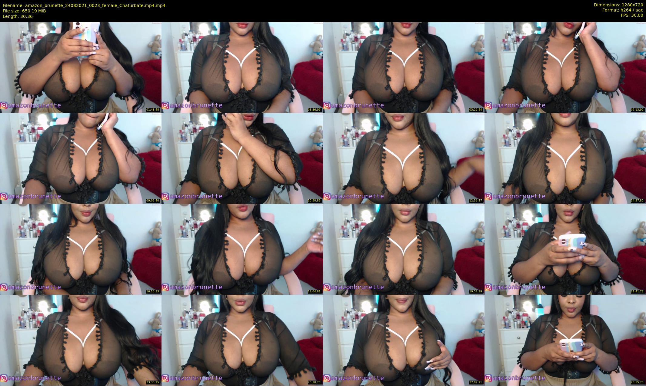 amazon_brunette — 31 minute Chaturbate female cam show recording, 720p, Aug 24, 2021