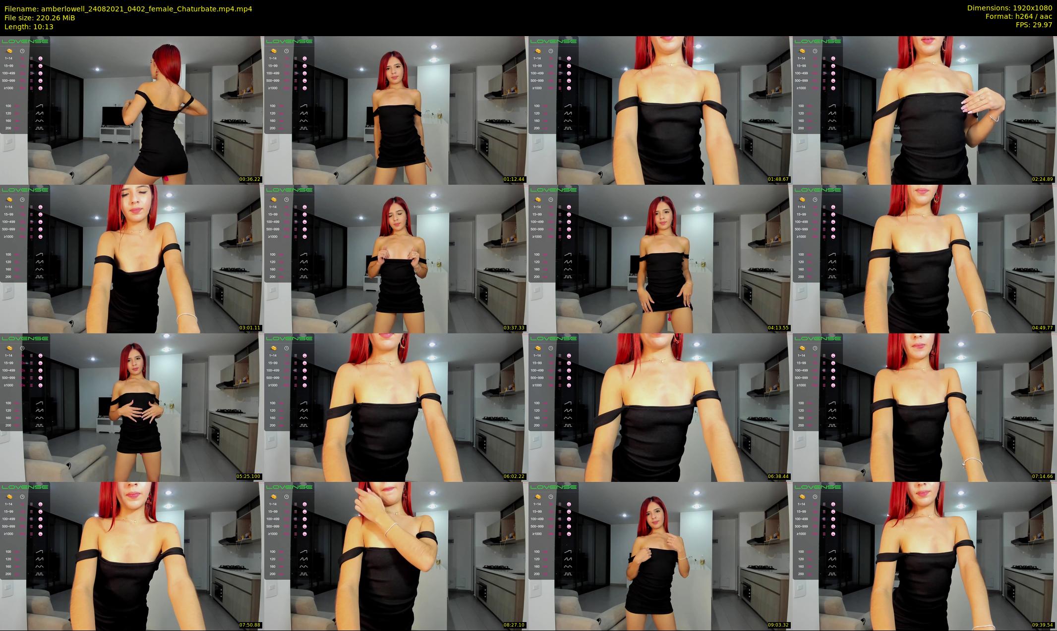 amberlowell — 11 minute Chaturbate female cam show recording, 1080p, Aug 24, 2021