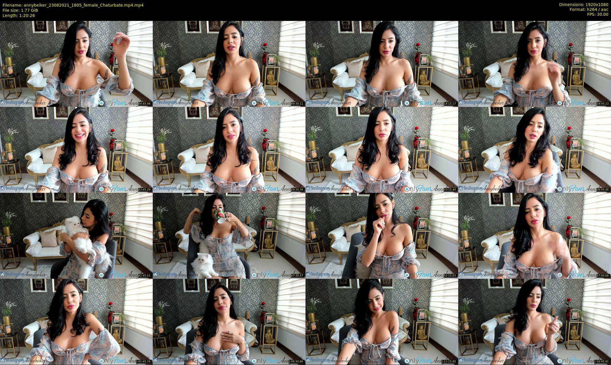 annybeiker — 81 minute Chaturbate female cam show recording, 1080p, Aug 23, 2021